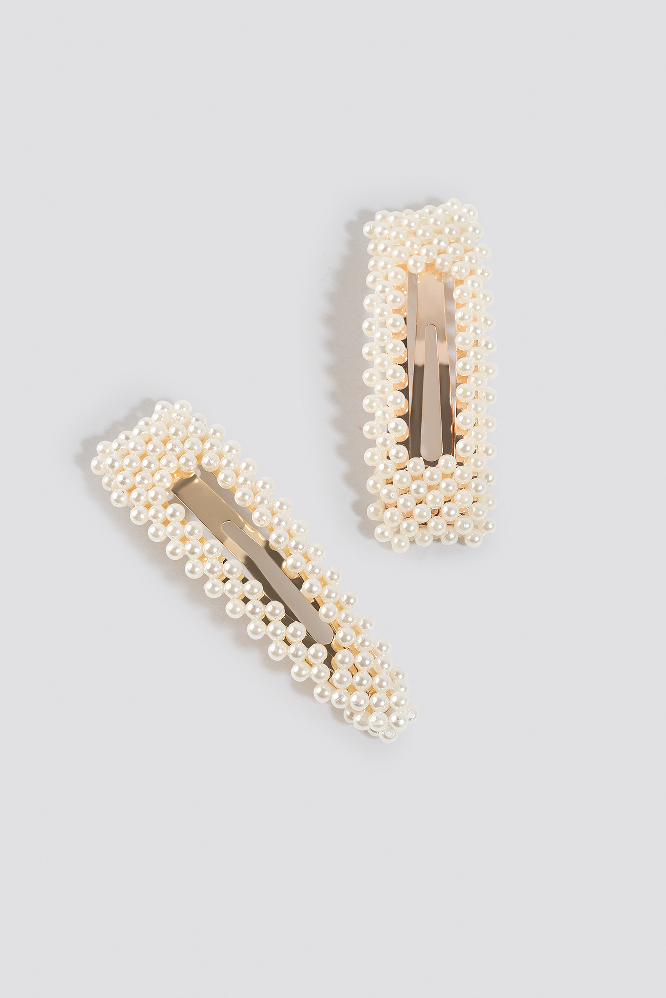 Double Pack Pearl Hairclips White | na-kd.com