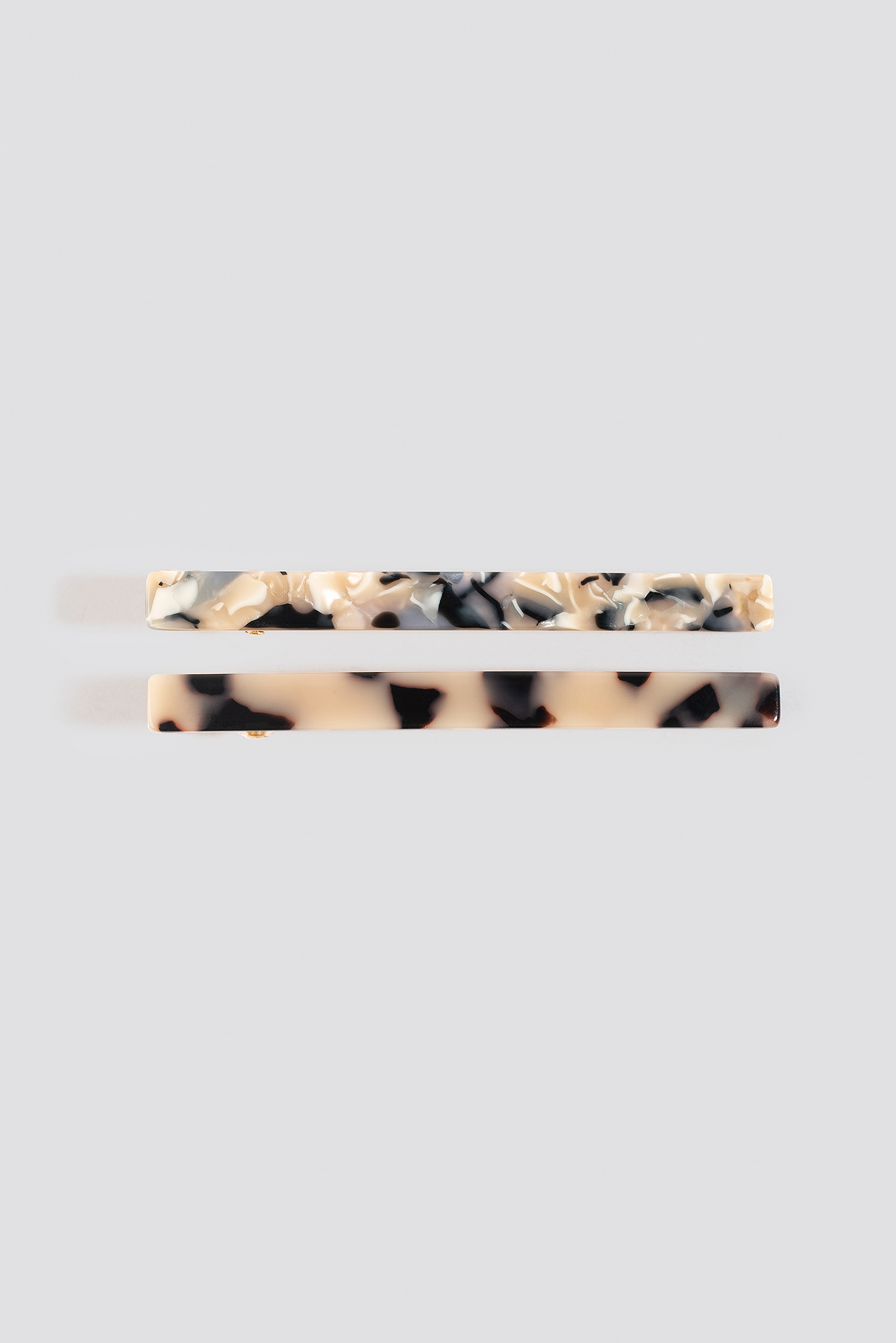 Double Pack Slim Hairclips Tortoise