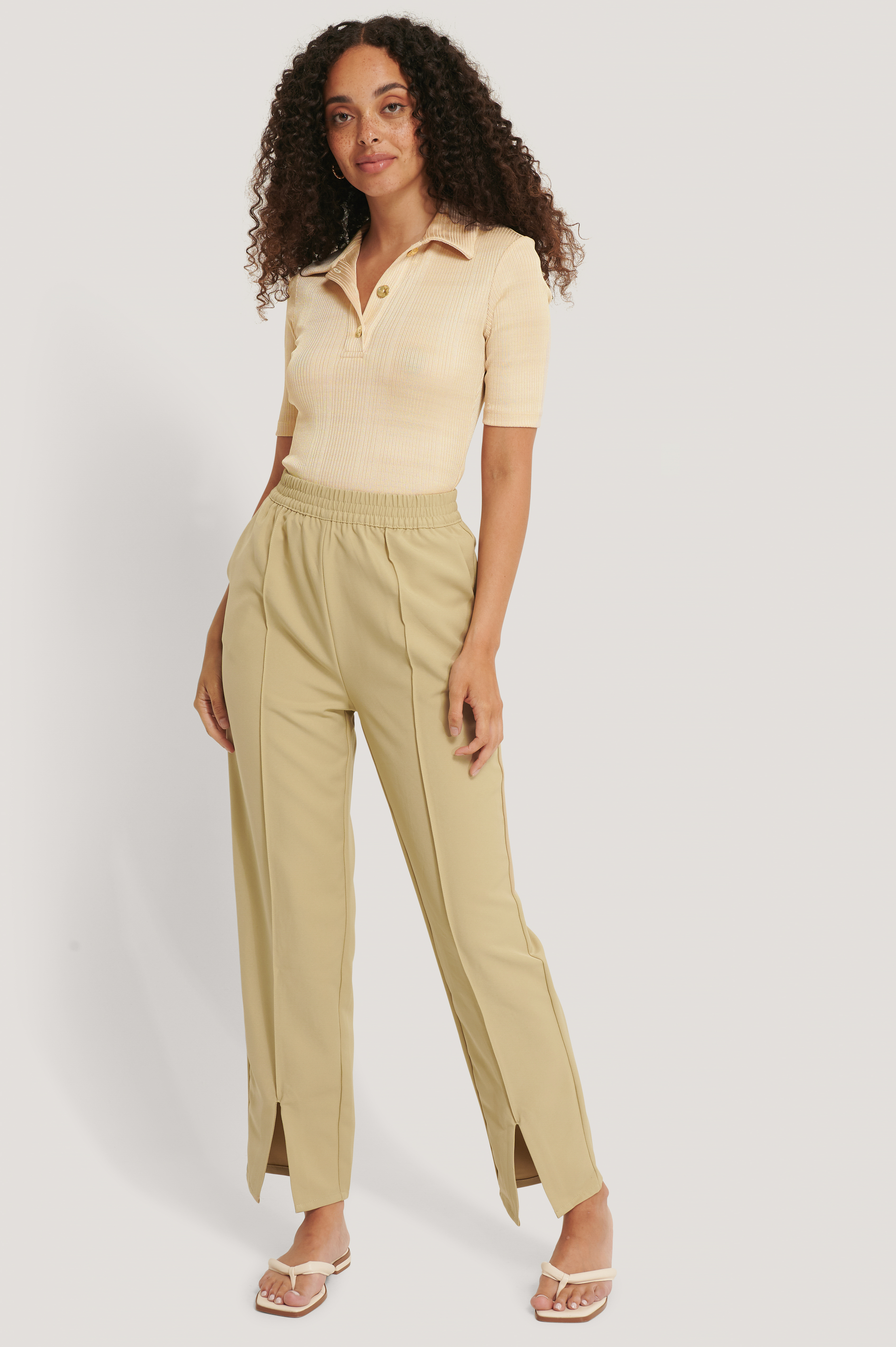 front slit pants