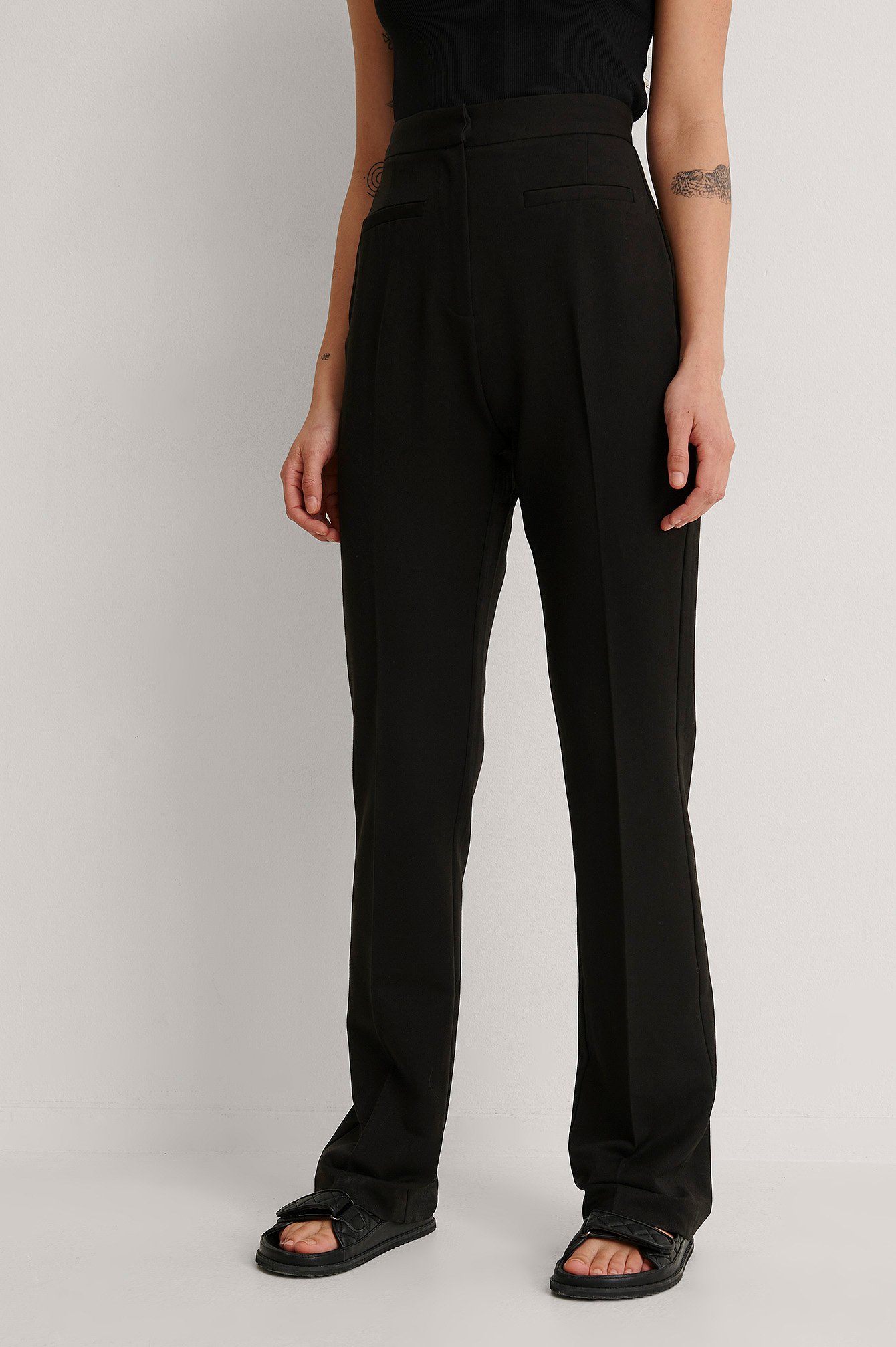 Flared Pants Black | na-kd.com