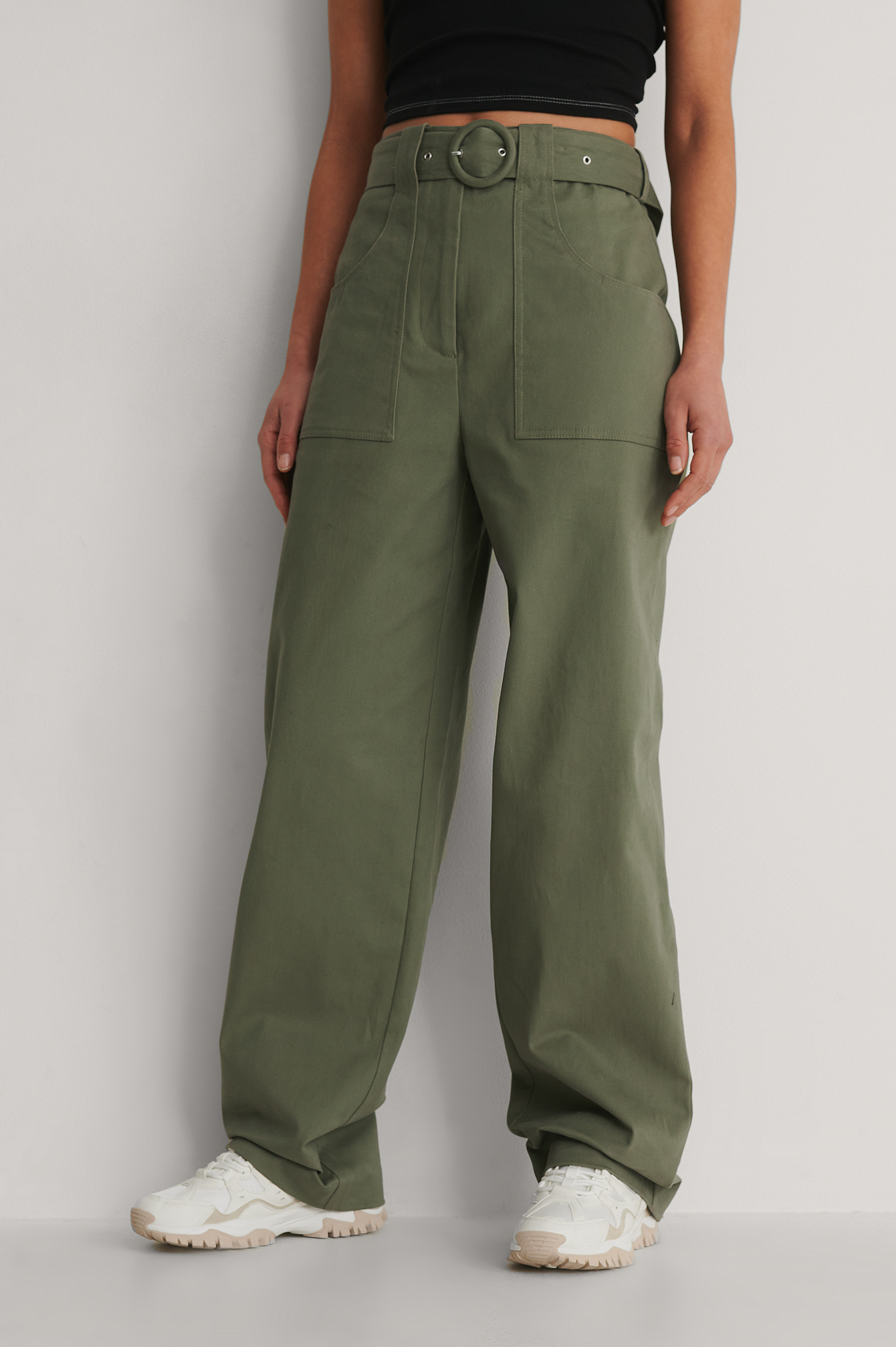 Khakhi Green Cotton Flax Cargo Pant, High-rise Cargo Pant, Solid Pant,  Customizable Pant With Pockets, Plus Size, Petite, Tall Etsw -  Canada