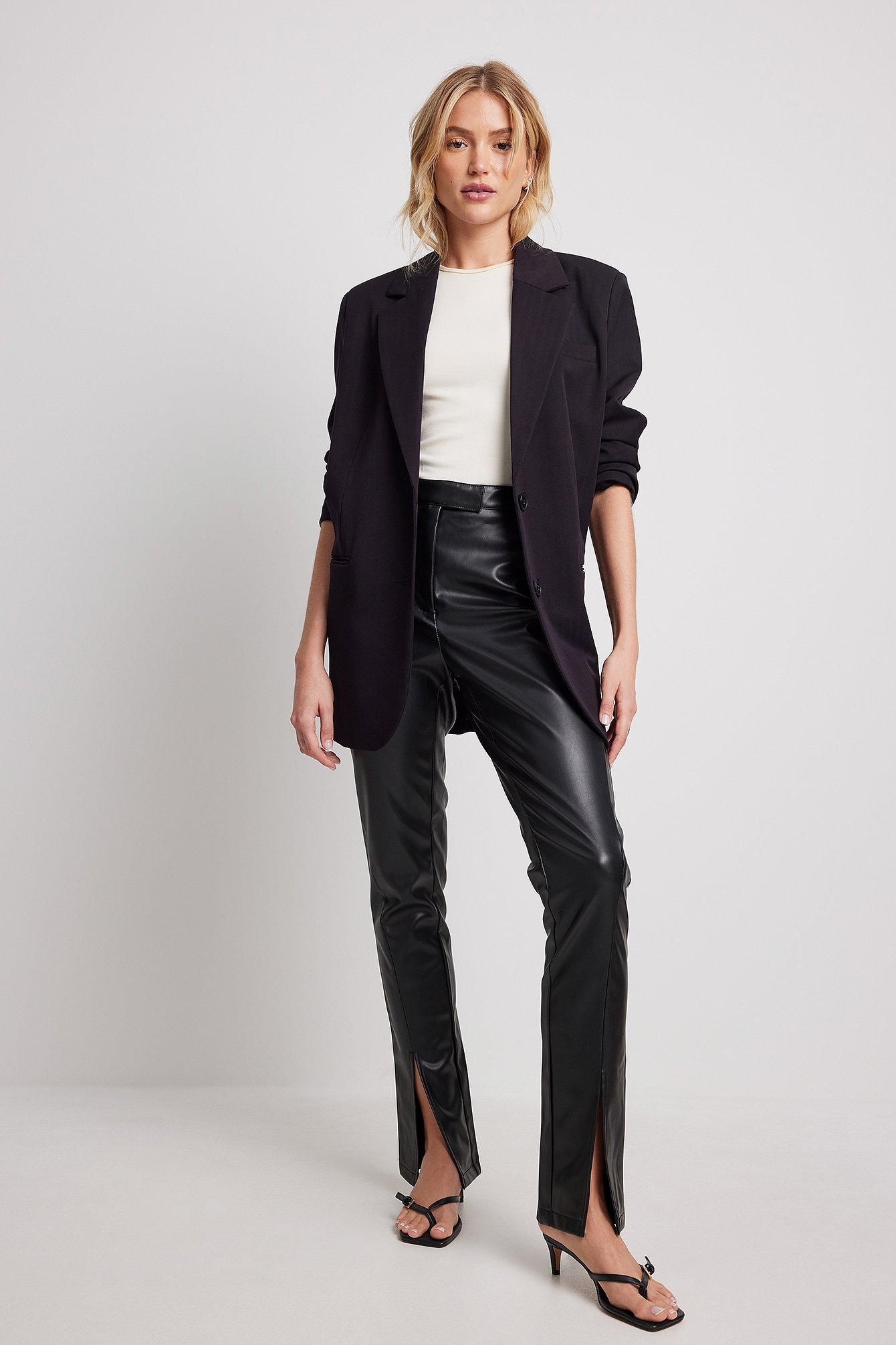 Buy ONLY Women Black Solid Leather Pants  Jeggings for Women 2491939   Myntra