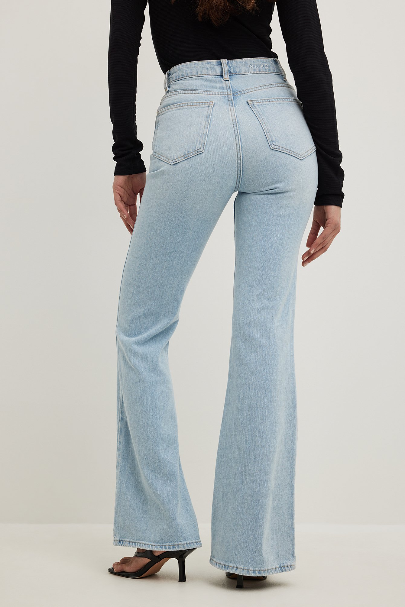 Julycc Womens Bootcut Jeans Flared Bell Bottoms Low Waist Denim Pants 
