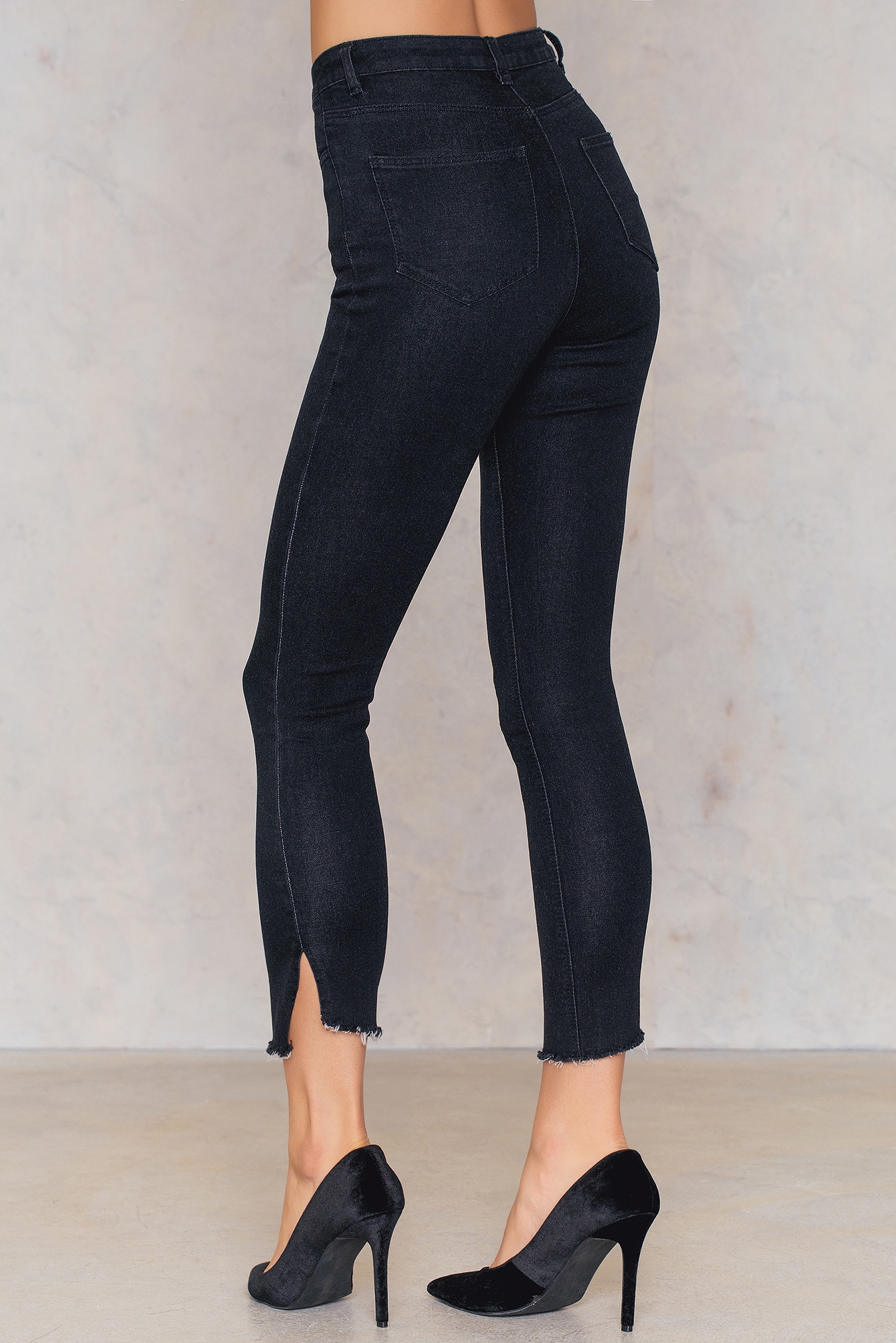 jeans with slit on side