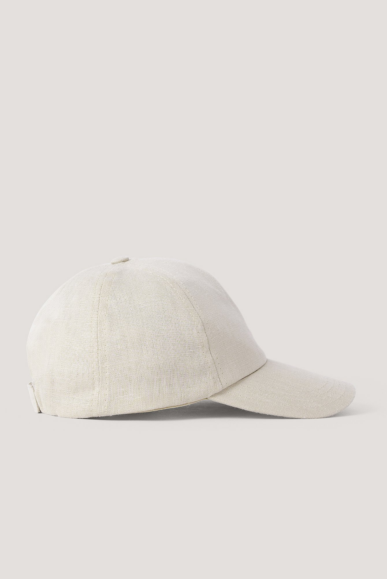 Linen Baseball Cap Beige | na-kd.com