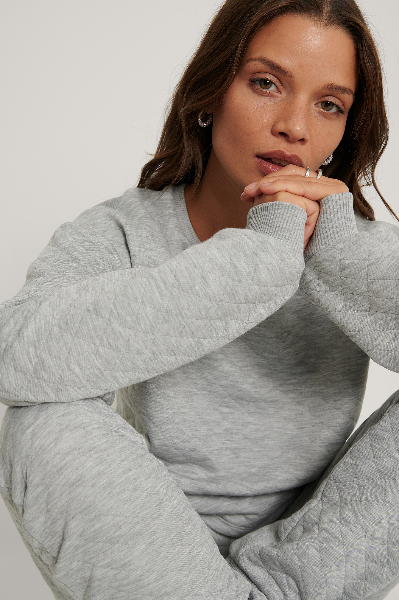 Structured Sweater Grey | NA-KD