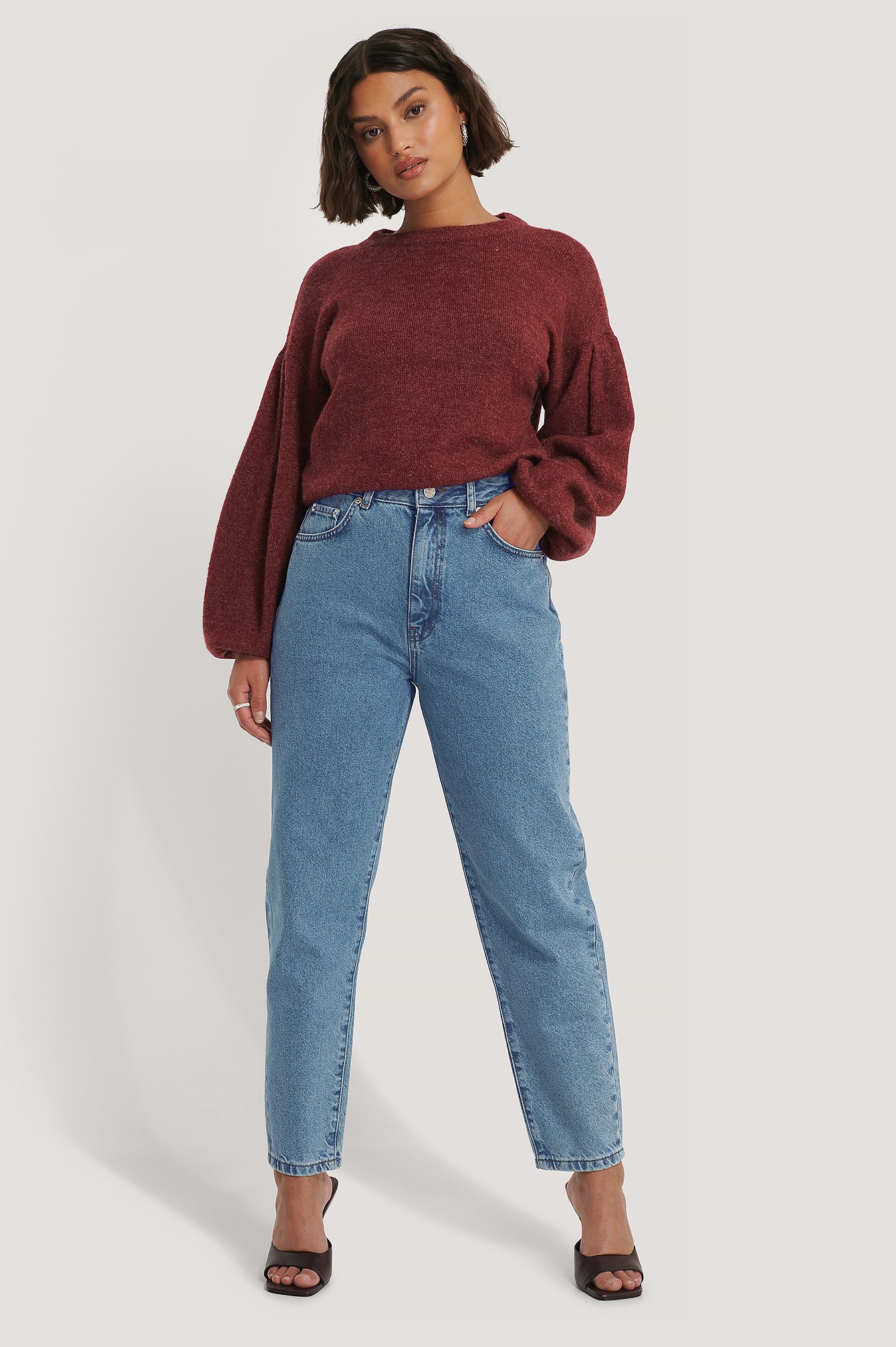 Loose Fit Mom Jeans Blue | NA-KD