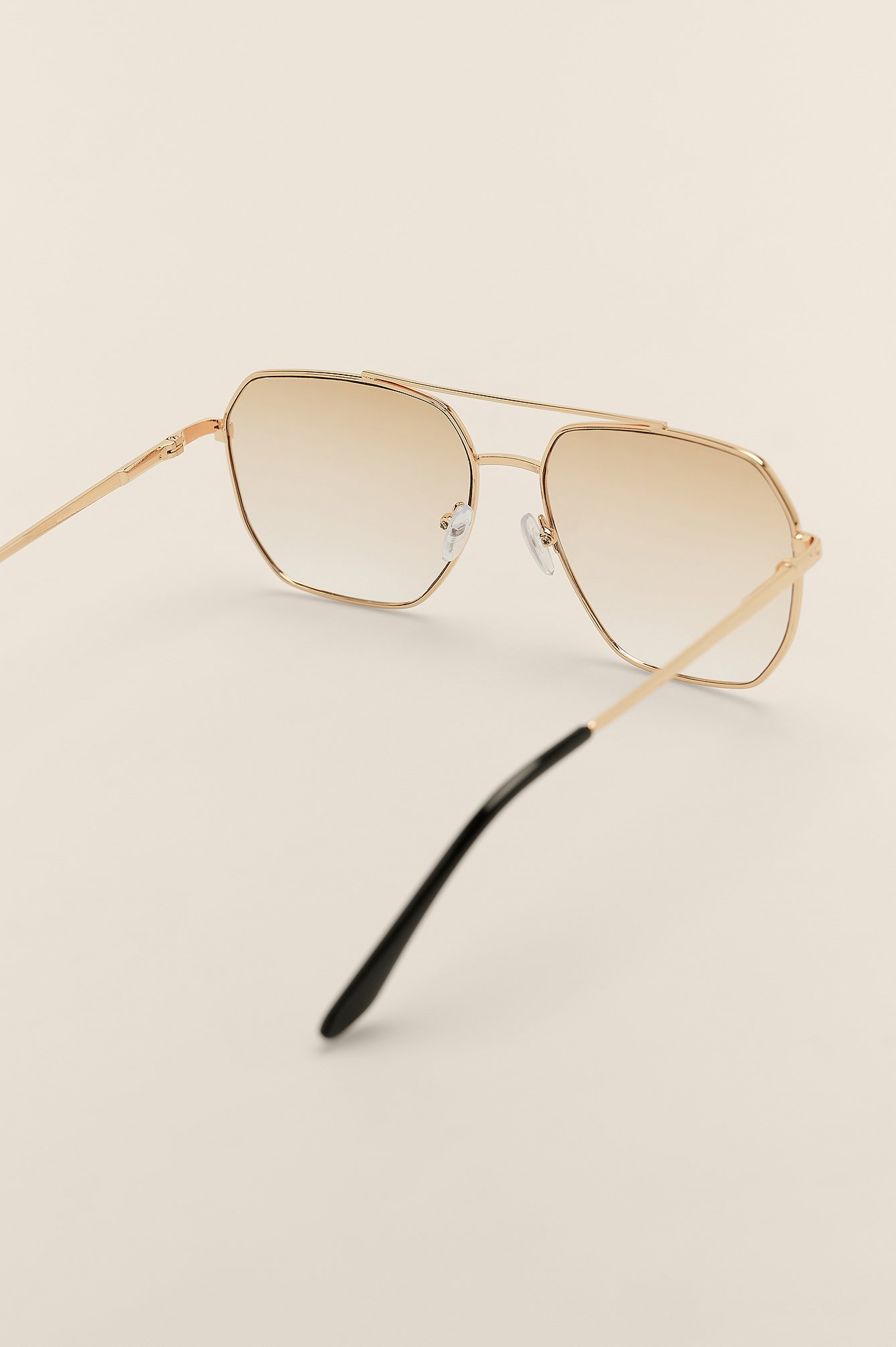 NA-KD Watches : Buy NA-KD Double Metal Pilot Sunglasses- Gold