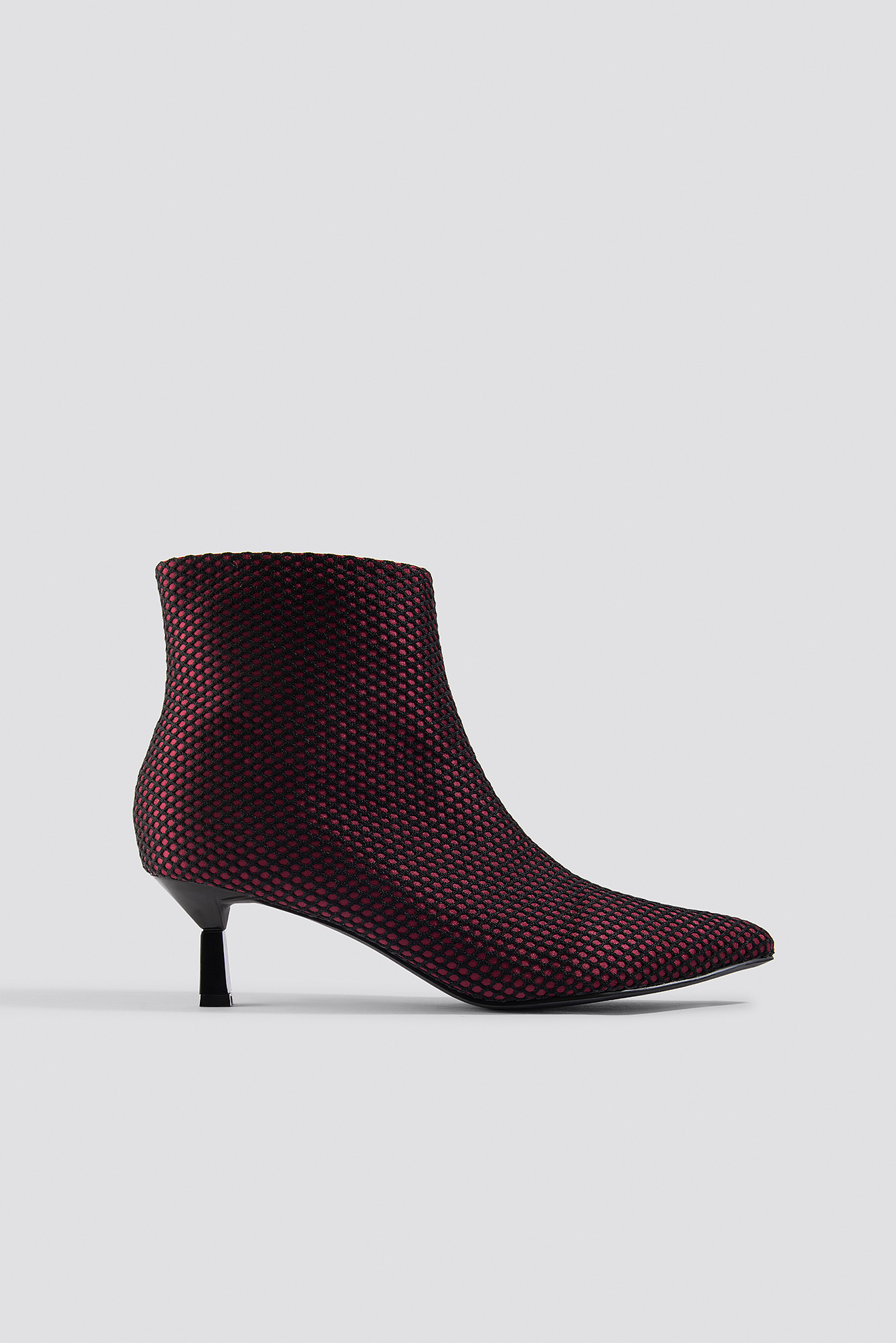 low heel burgundy boots