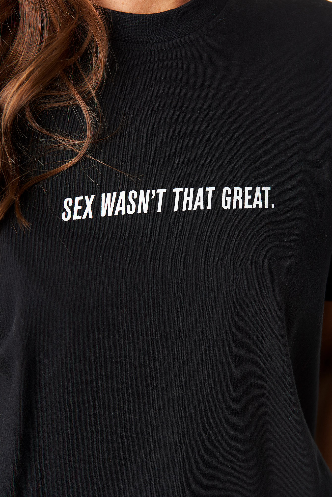 Not Great Sex Tee Negro Na