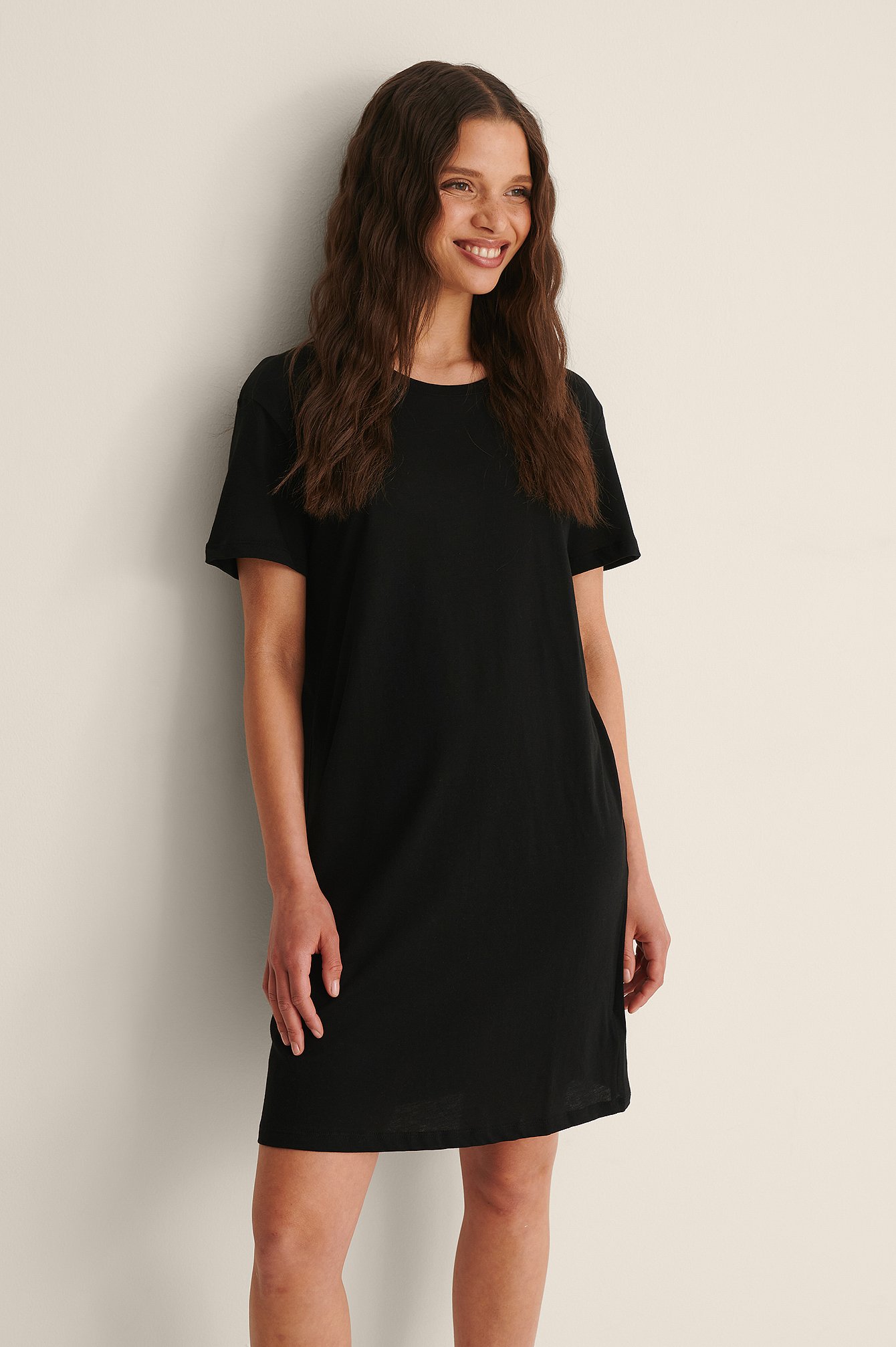 Organic T-Shirt Dress Black