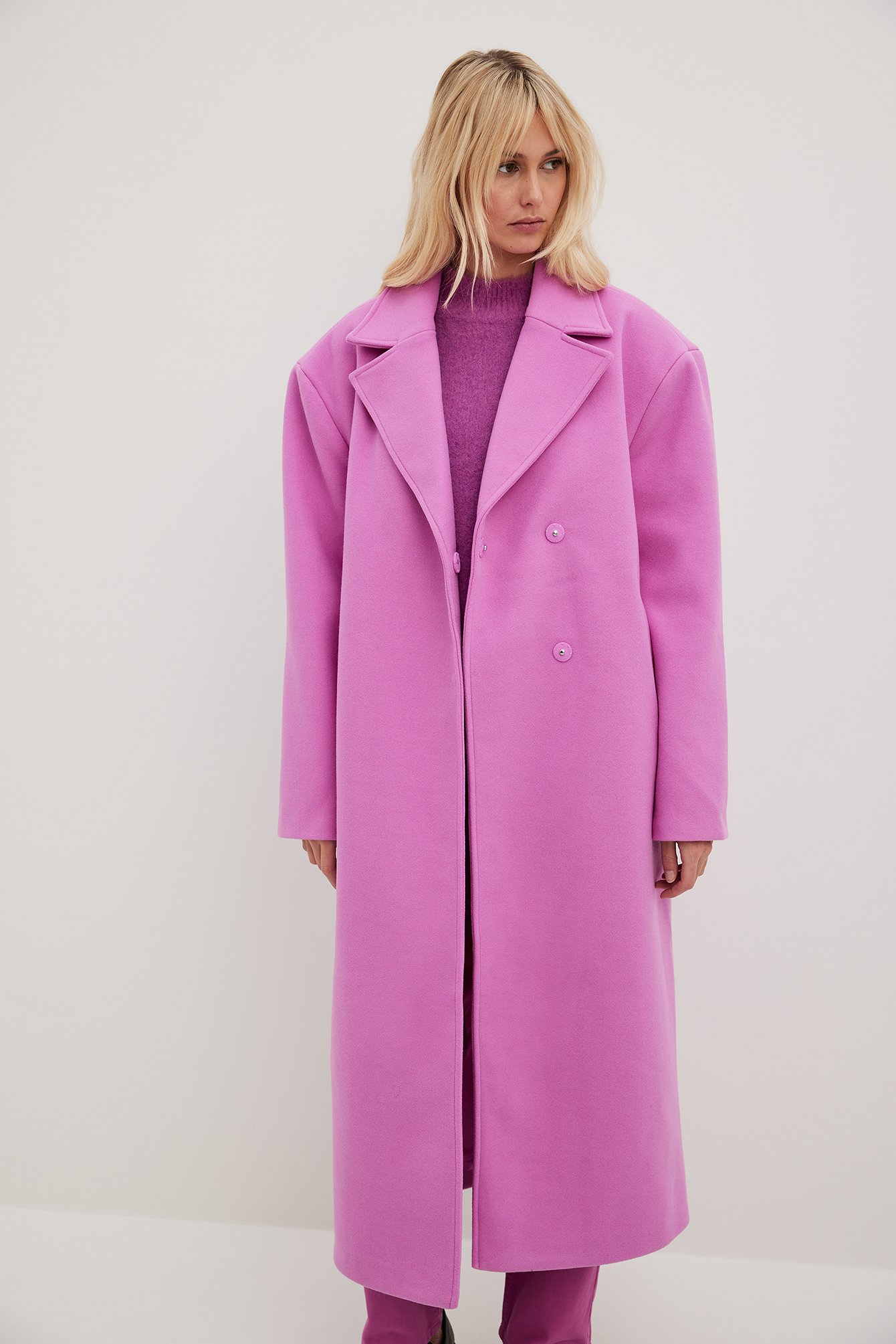 Oversized Coat Pink | NA-KD