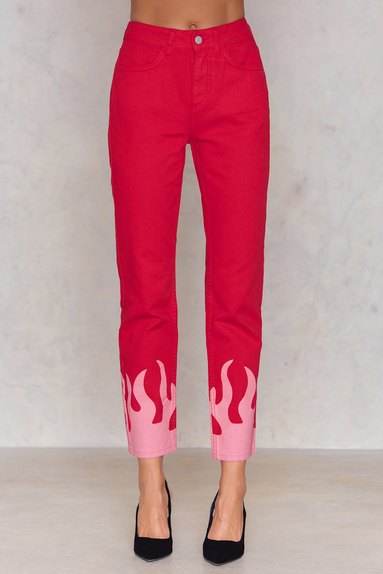 pink flame pants