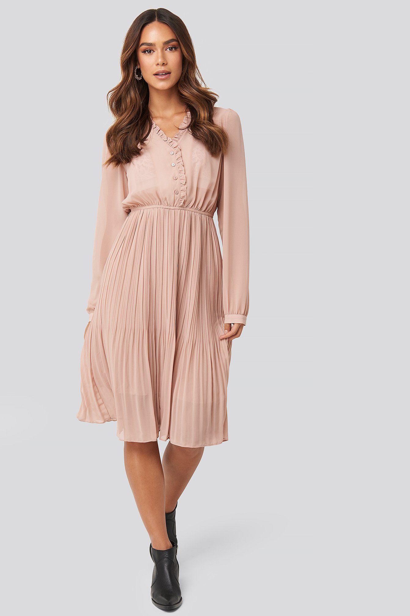 Button up flowy clearance dress