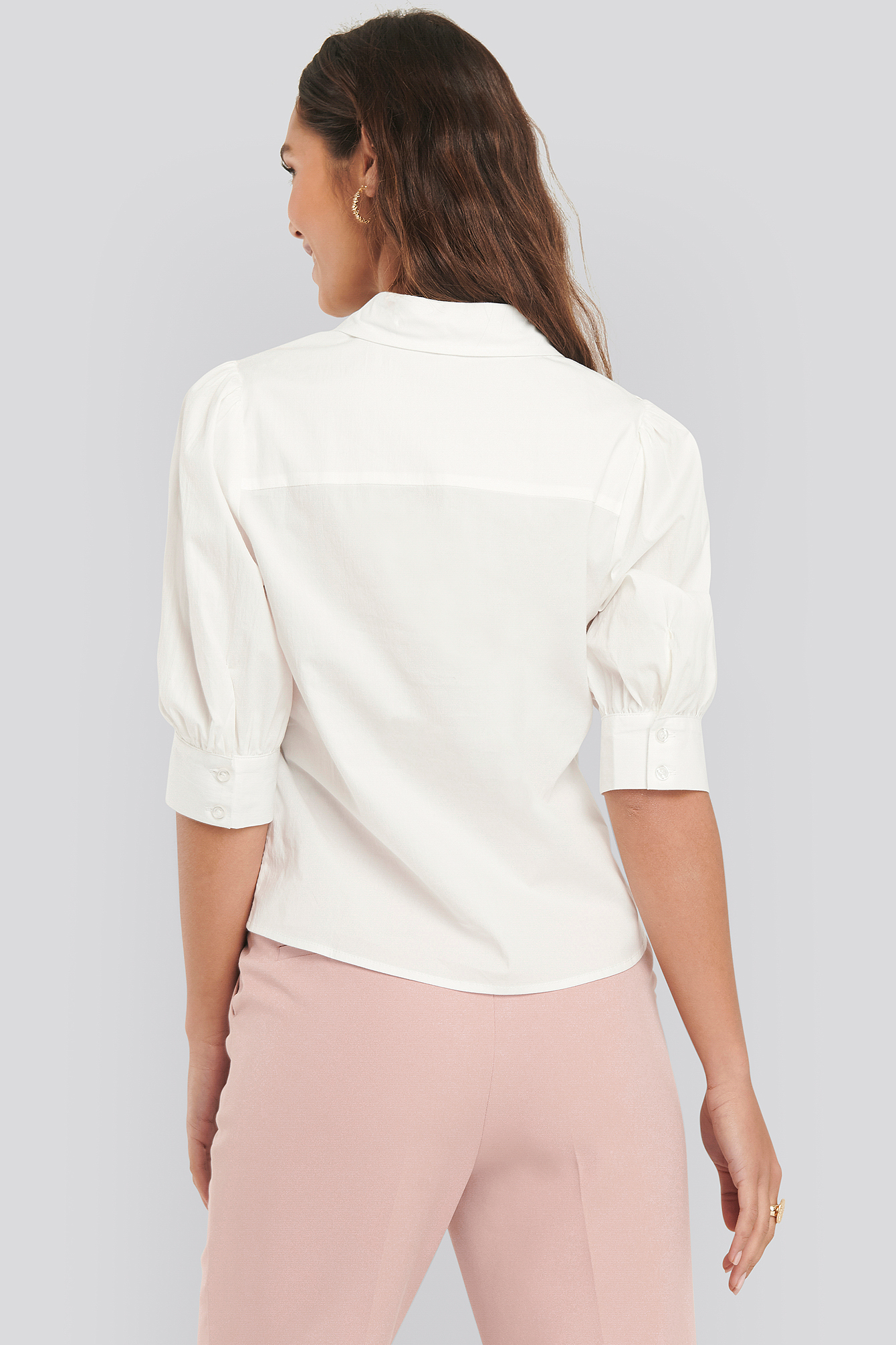 white puff sleeve blouse uk