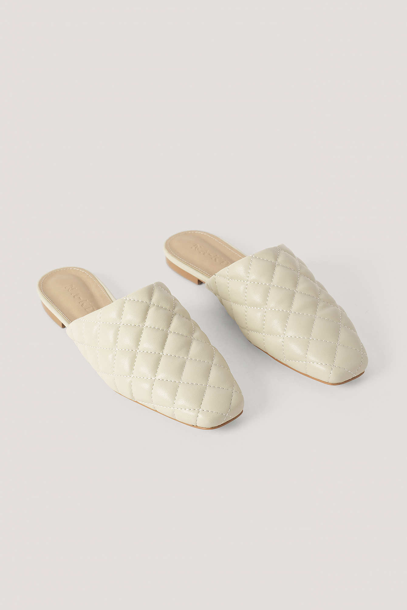 Quilted Loafers Offwhite | na-kd.com