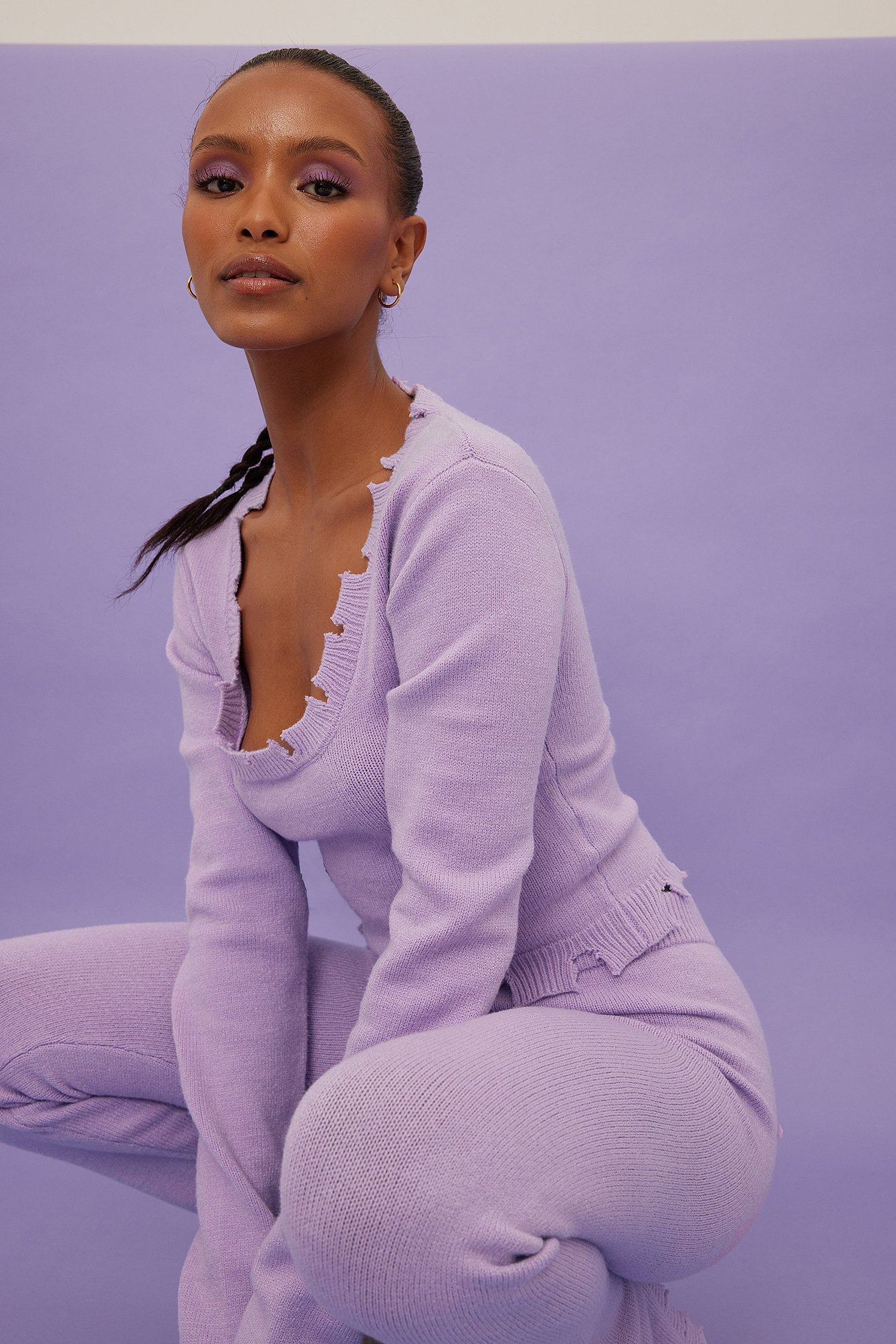 Womens Purple Sweaters | NA-KD