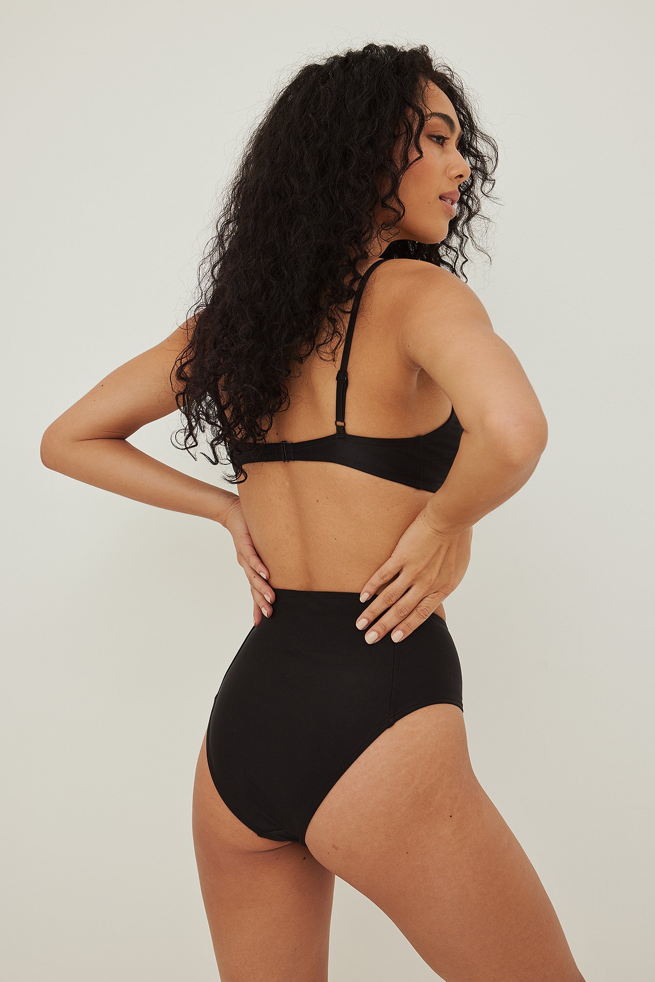 Black High Waist Control Shapewear Thong