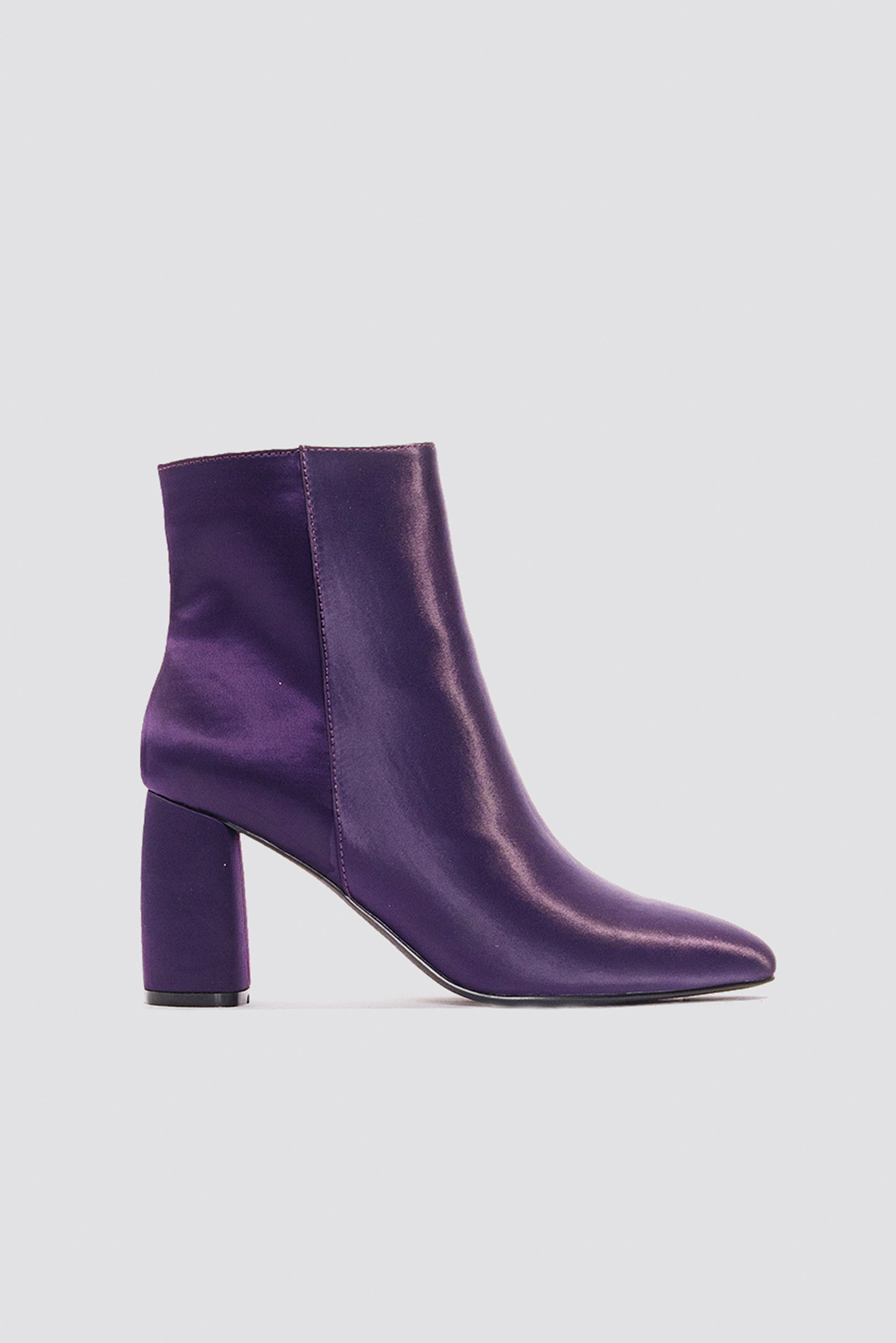 dark purple ankle boots