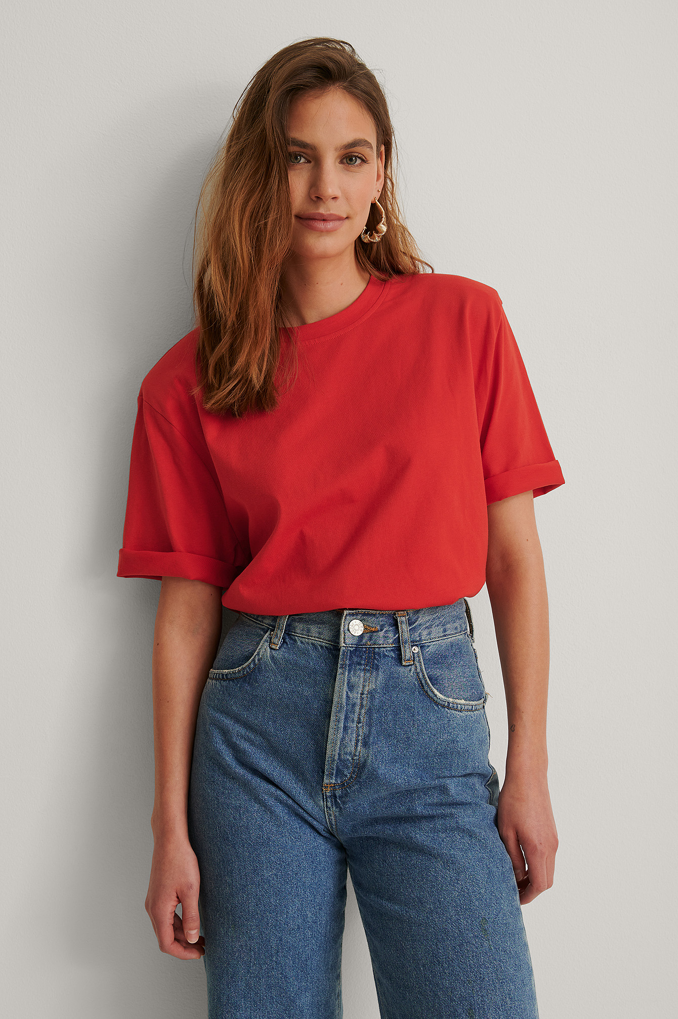 Shoulder Pad Boxy Tee Red NA KD