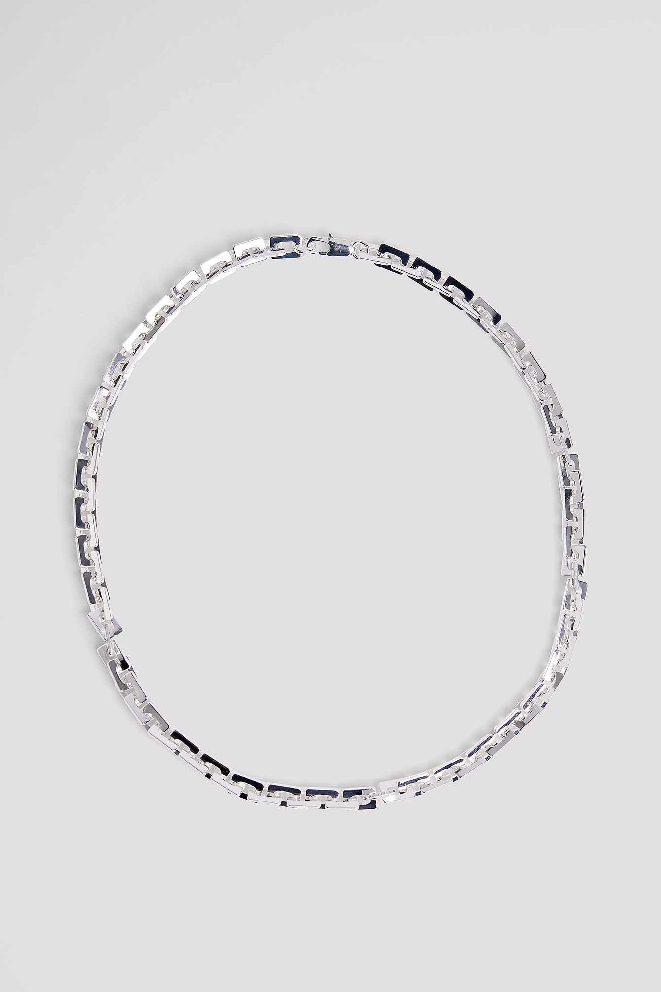 LOUIS VUITTON Necklace Swarovski Chain Monogram Strass Plating Silver from  Japan
