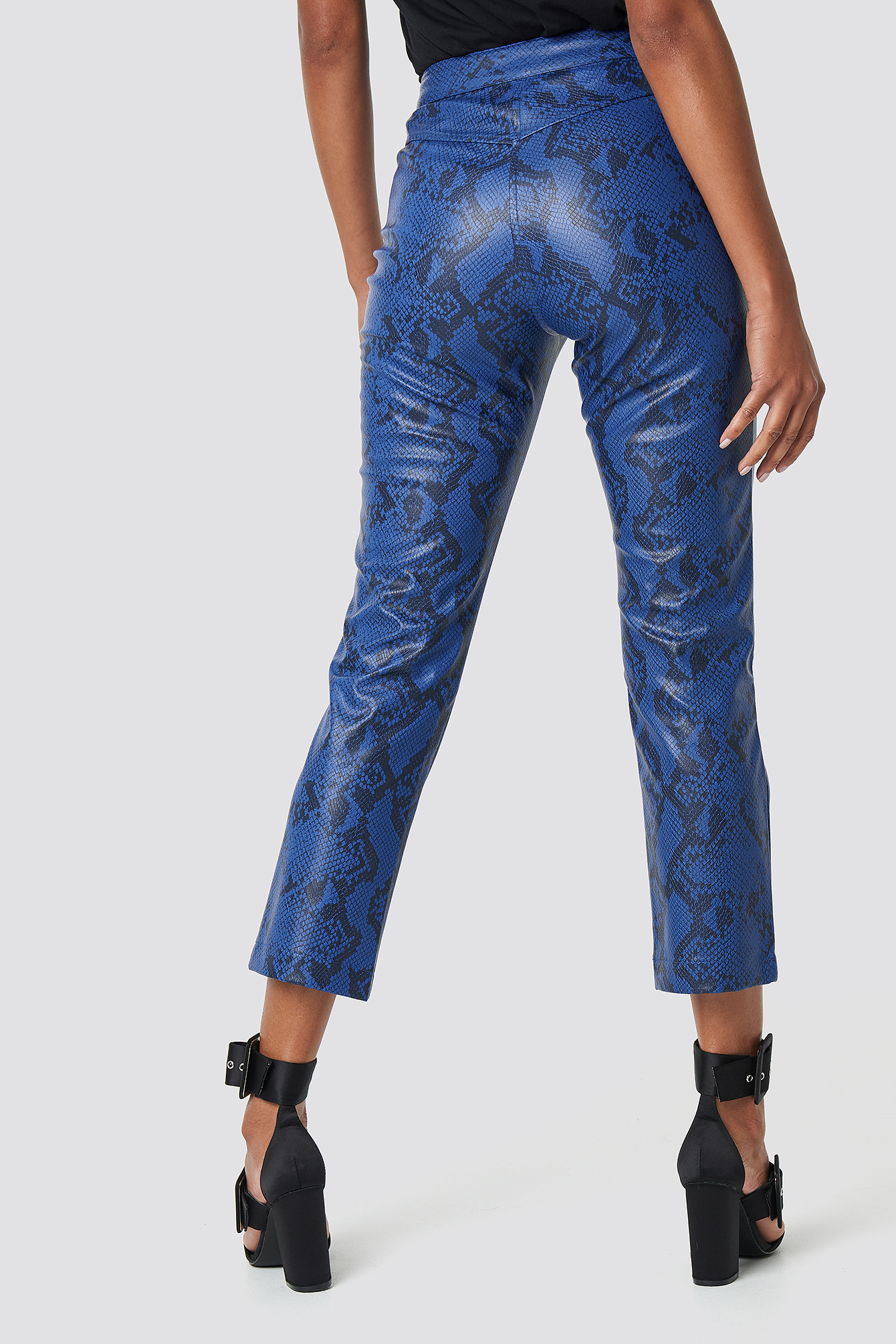 Pu sales snakeskin trousers