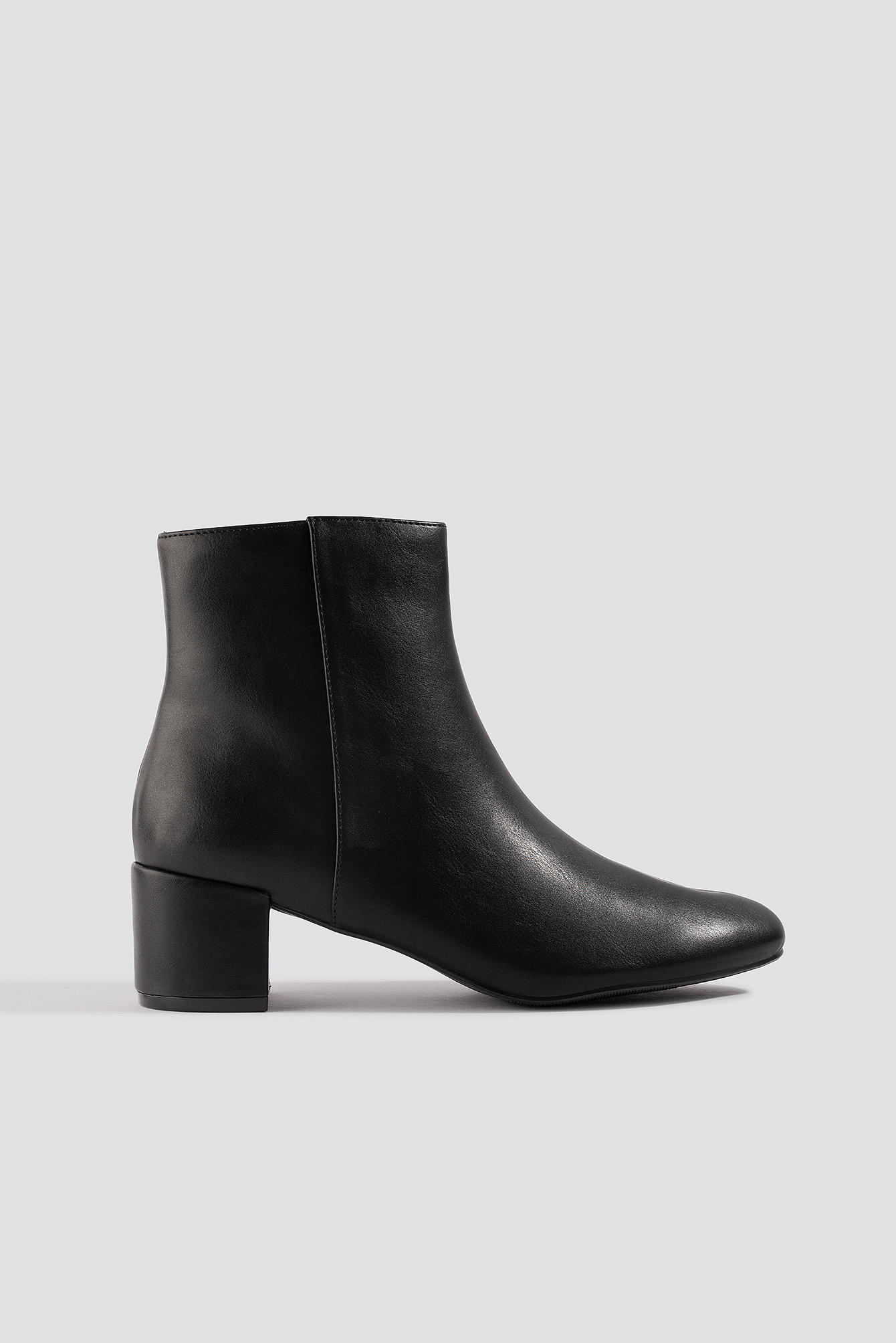 black bootie low heel
