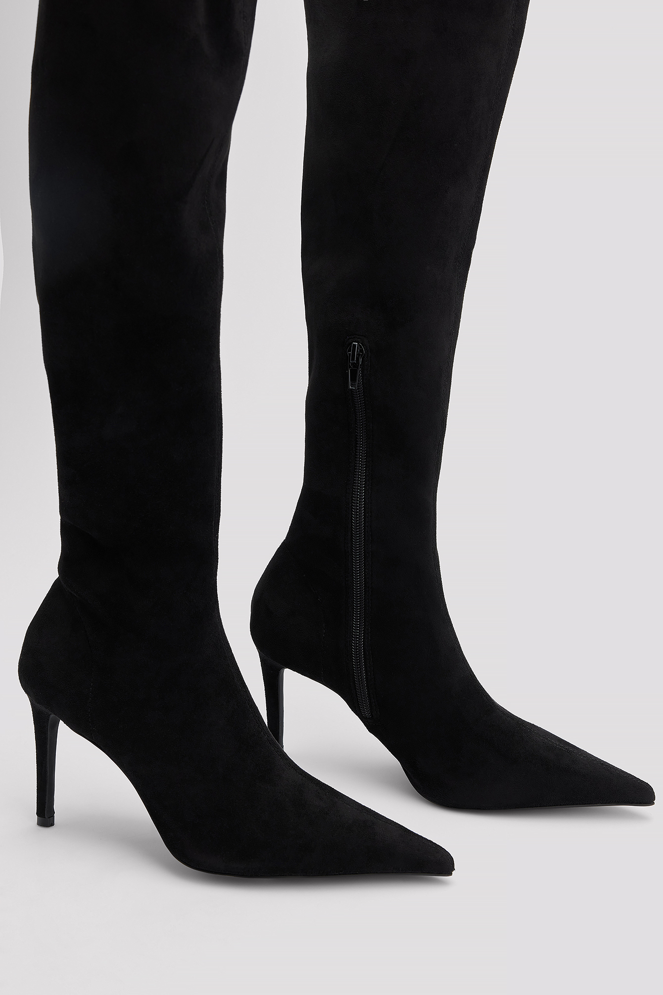 Stiletto Overknee Boots Black | na-kd.com