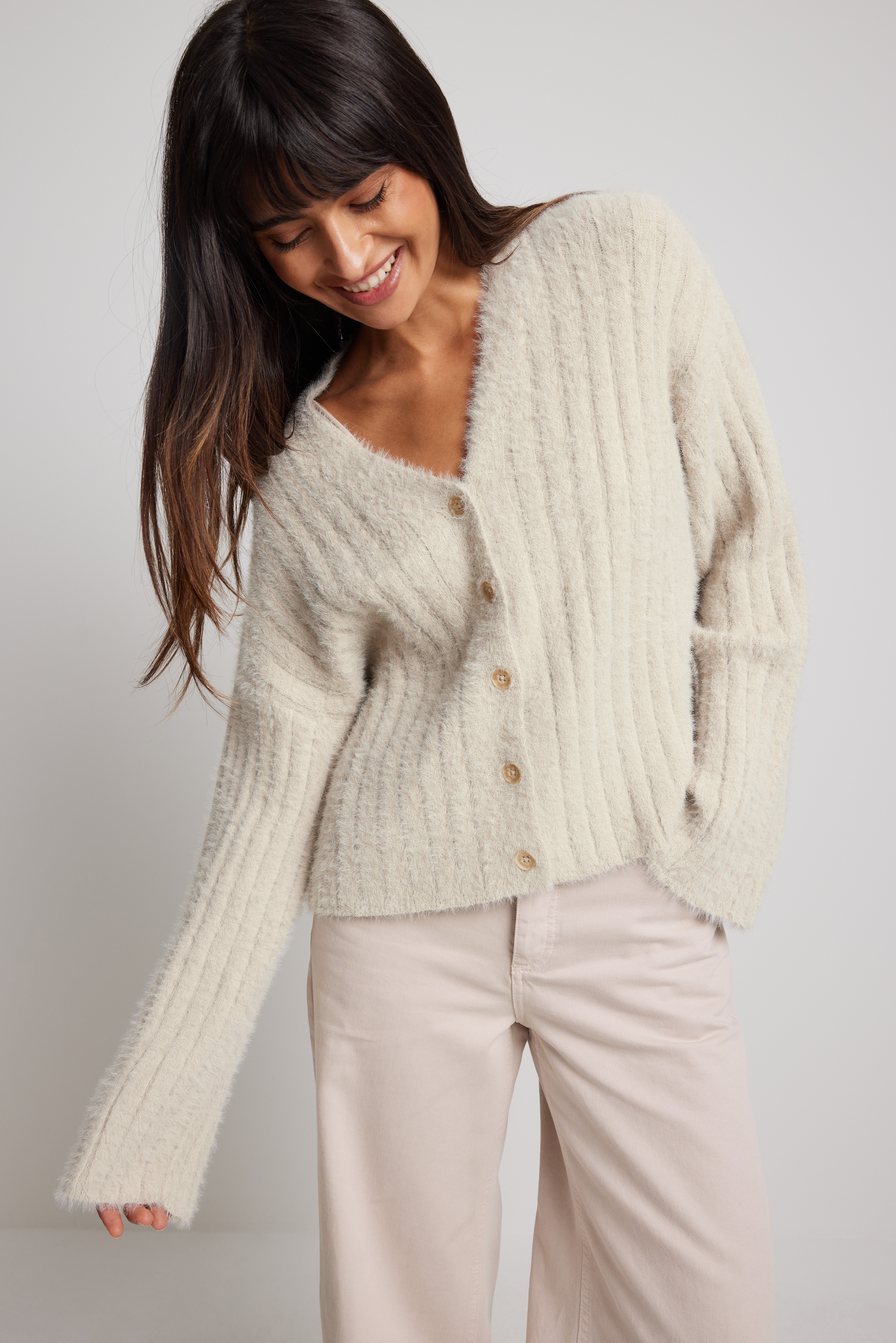 Ivory Cable Knit Cardigan, WHISTLES