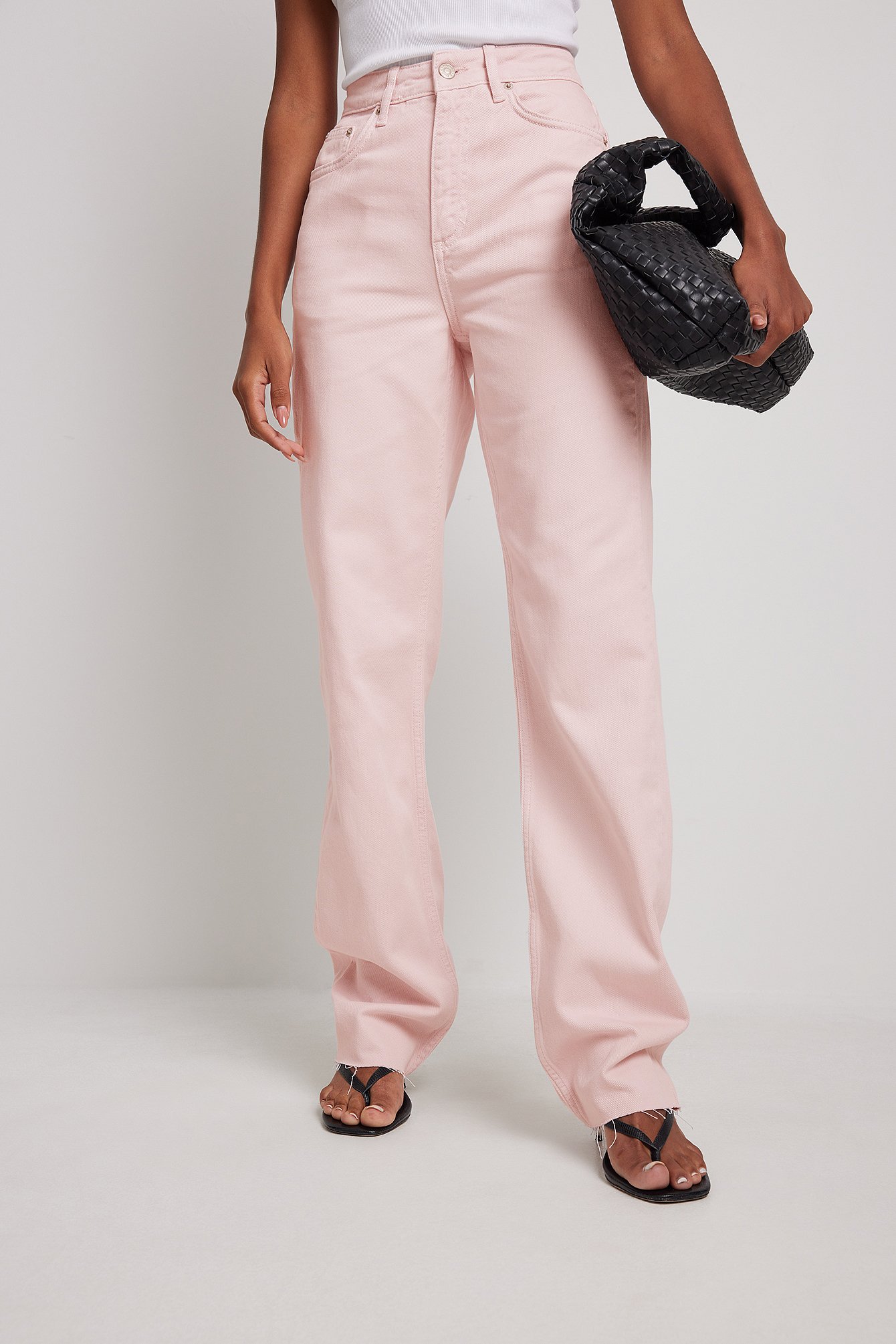 223PINKOU Pink wide-leg jeans - High waist jeans - Maje.com