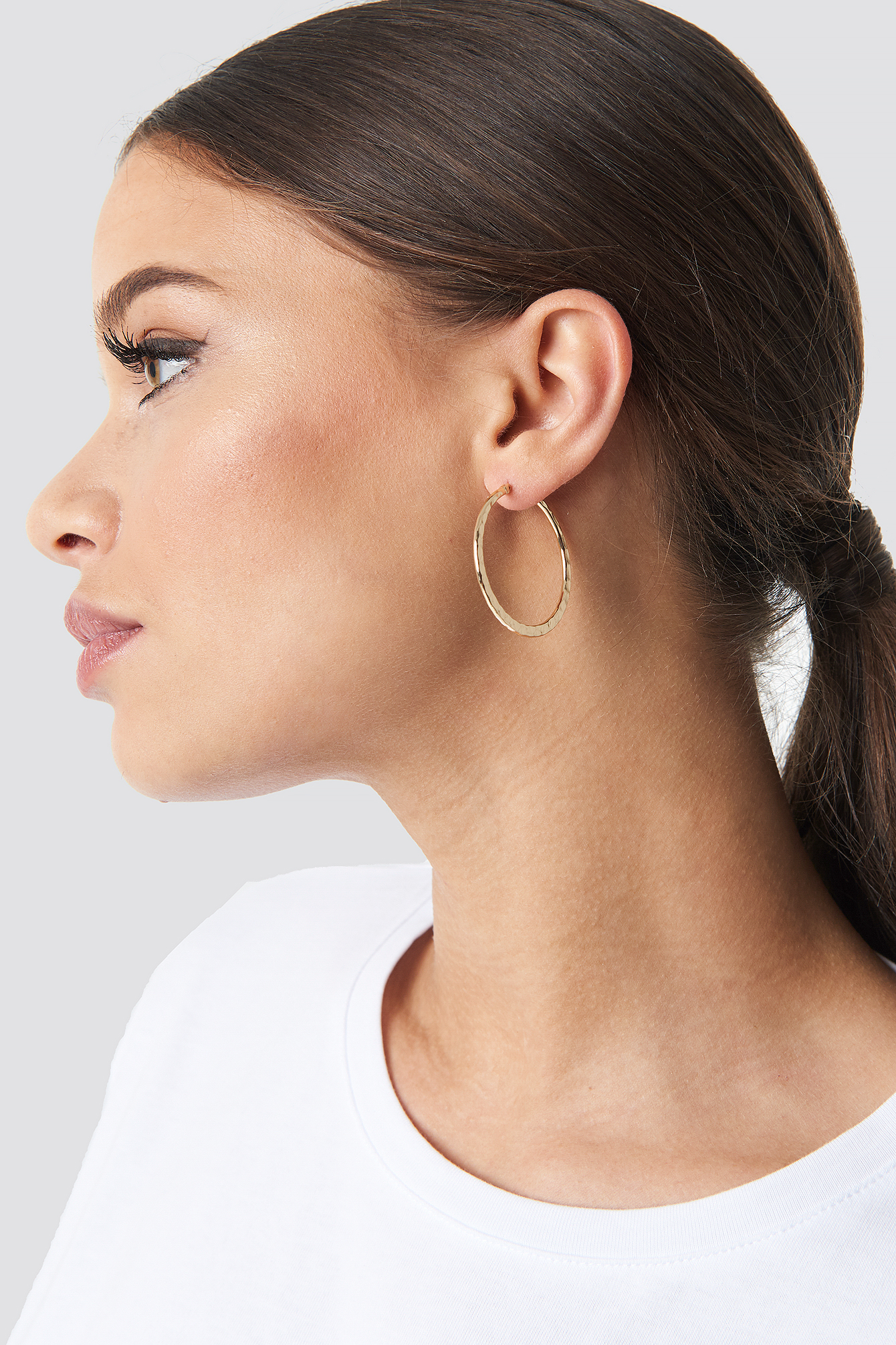 Structured Hoop Earrings 2 Pack Gold Na 7322