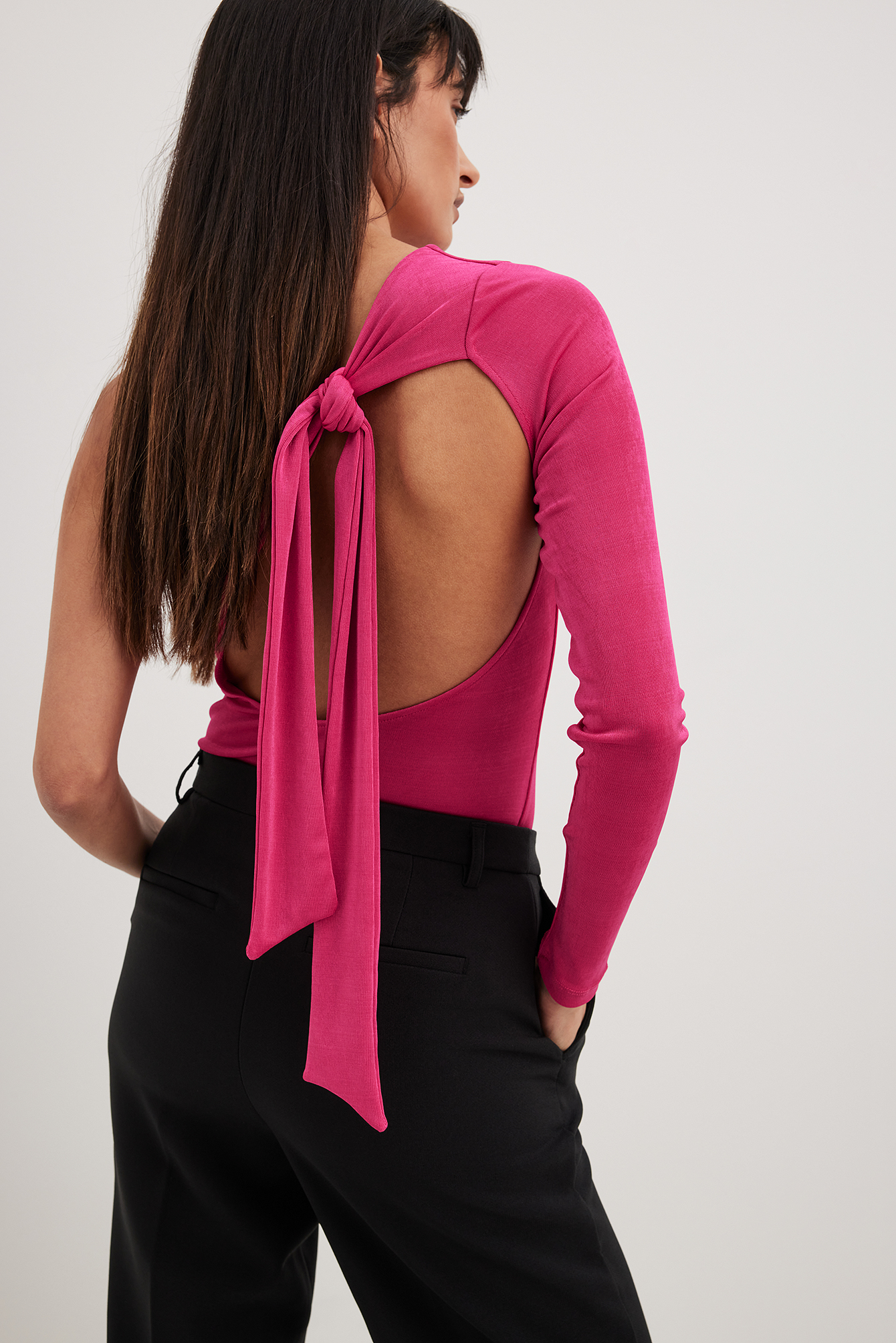 Womens Pink One Shoulder Tops
