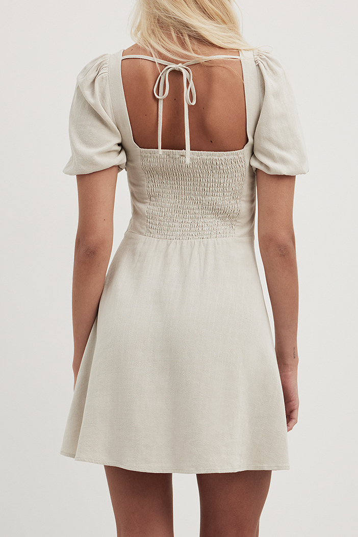 White Mini Dress - Tie-Back Dress - Skater Dress - Mini Dress - Lulus