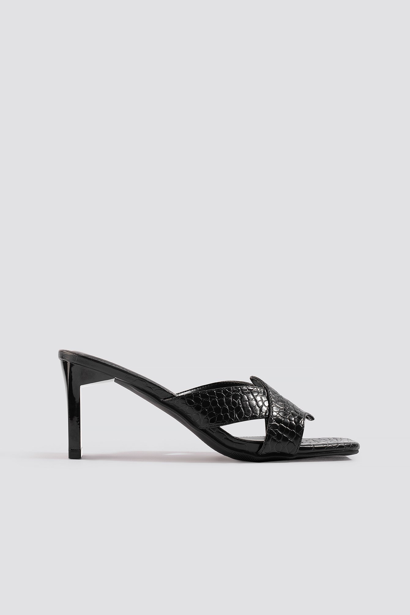 Na-kd Wavy Strap Mules Black | ModeSens