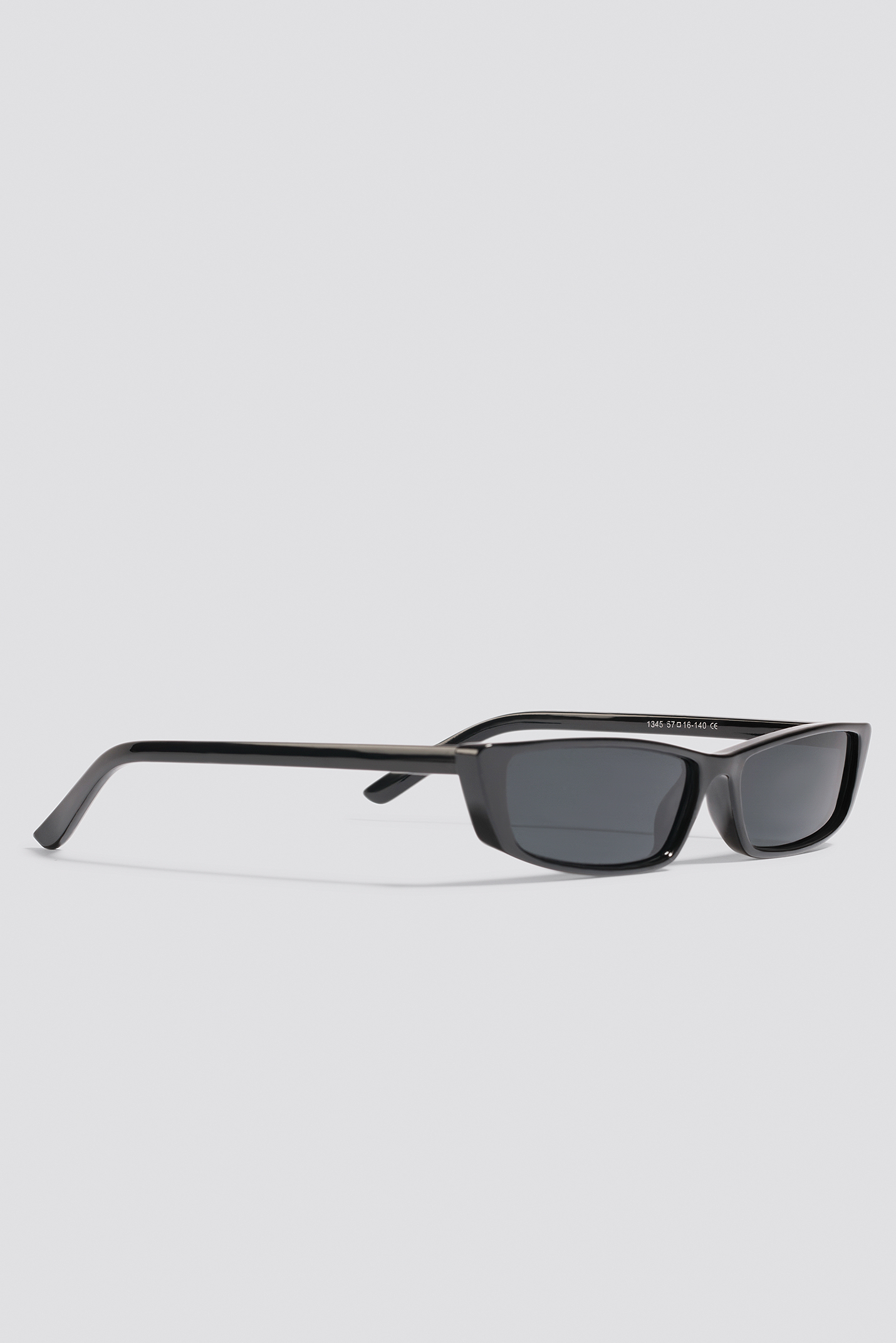 Wide Rectangle Sunglasses Black Na 