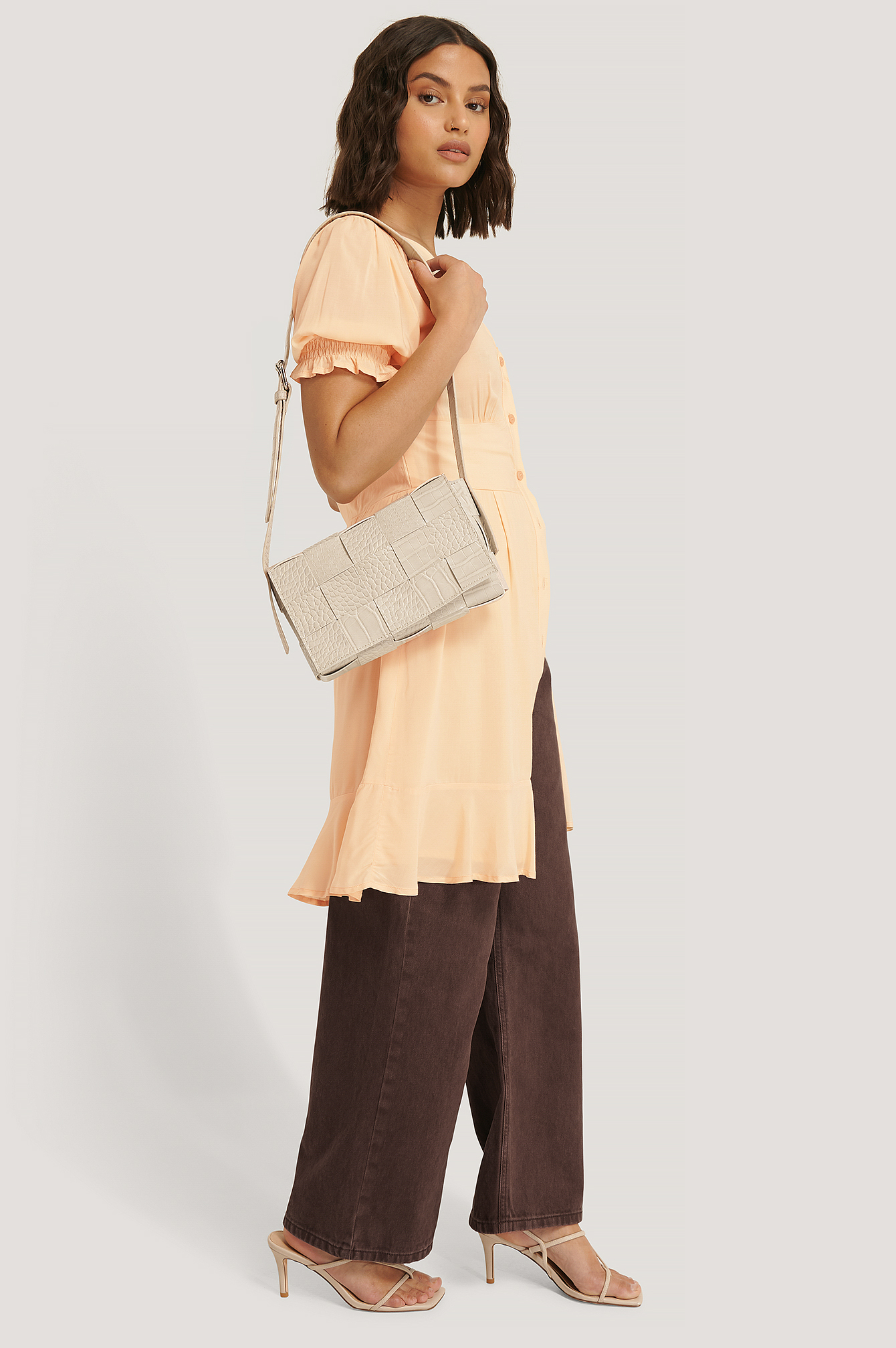 jen slouchy woven shoulder bag