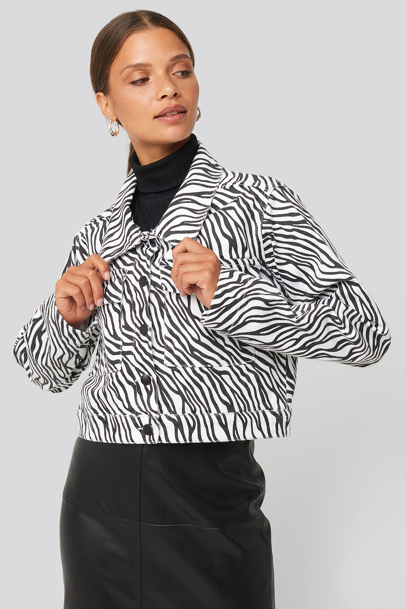 zebra shirt jacket