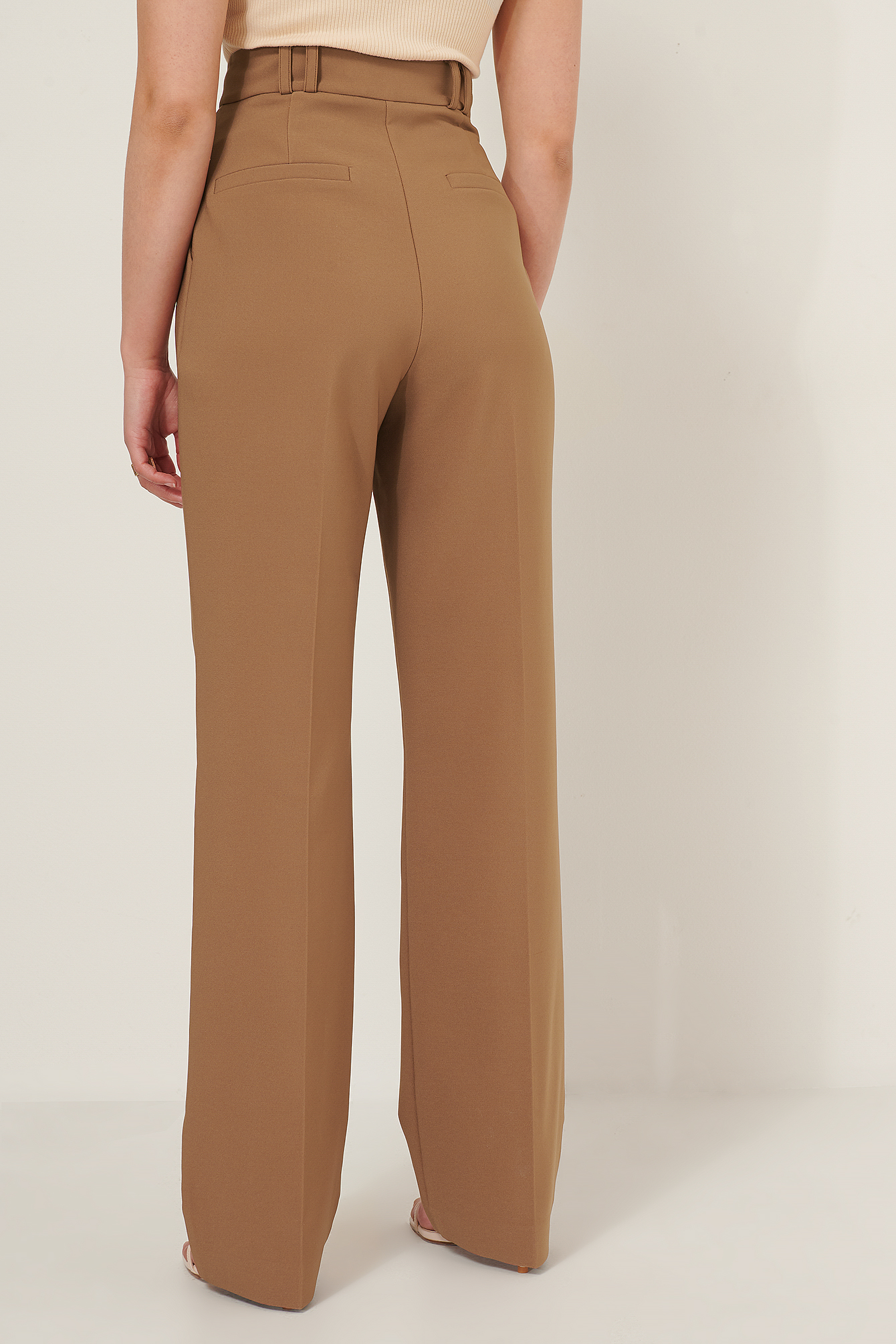 brown high waisted pants