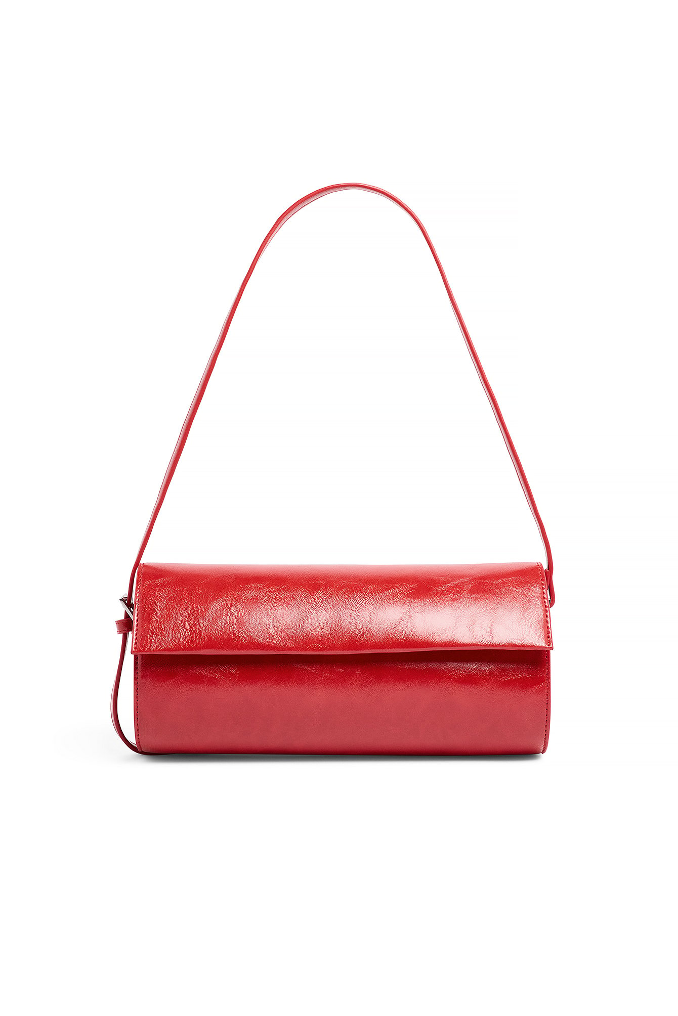 Oval Long Shoulder Bag Red | NA-KD