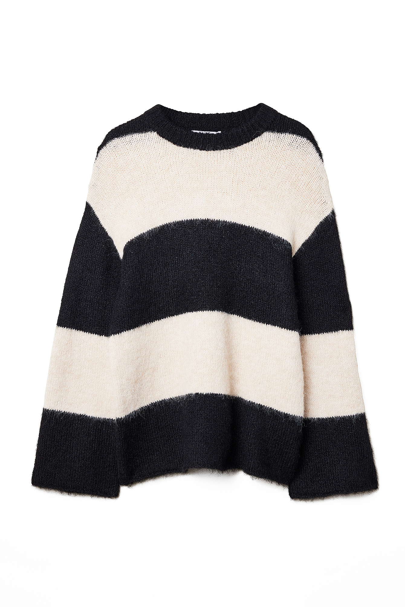 Oversize-Pullover mit Color-Block Rosa