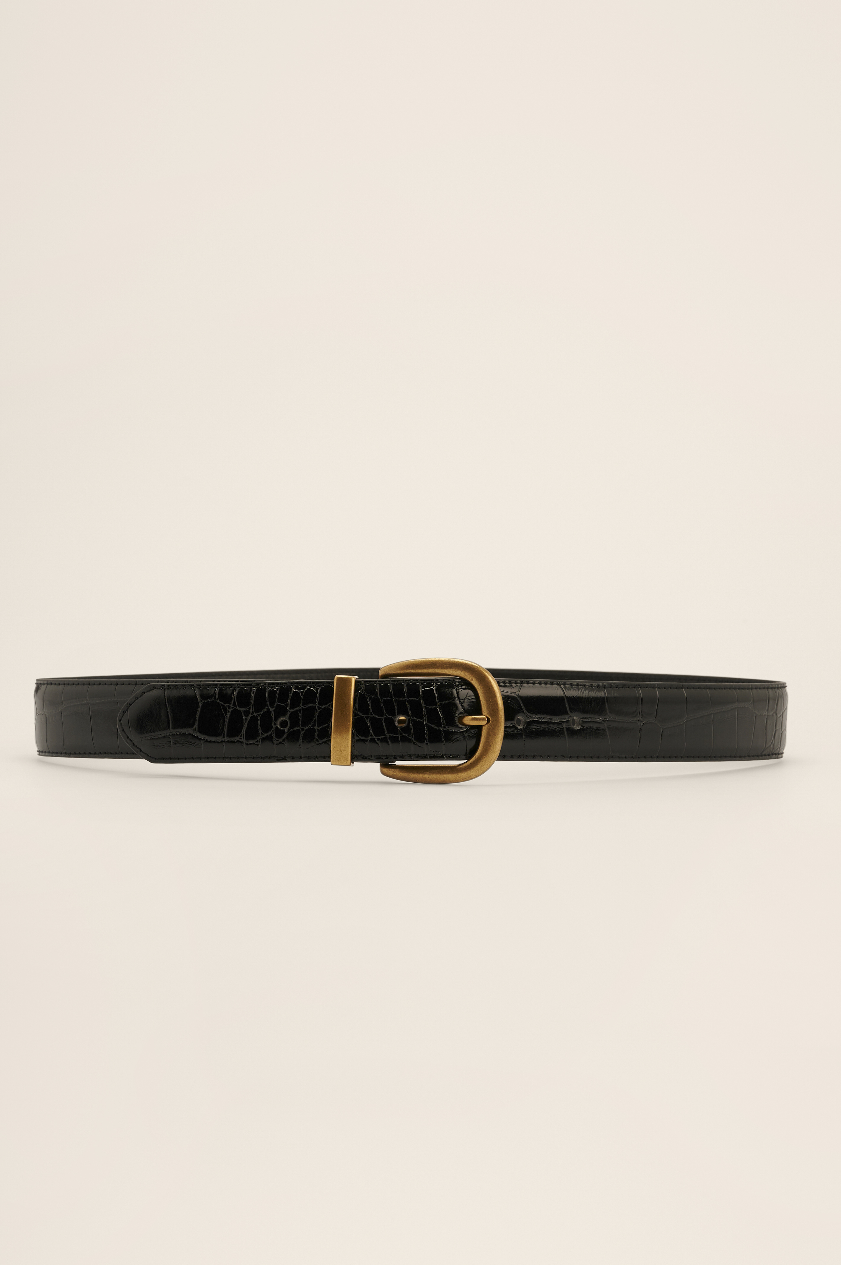 Padded Croc Belt Black | na-kd.com