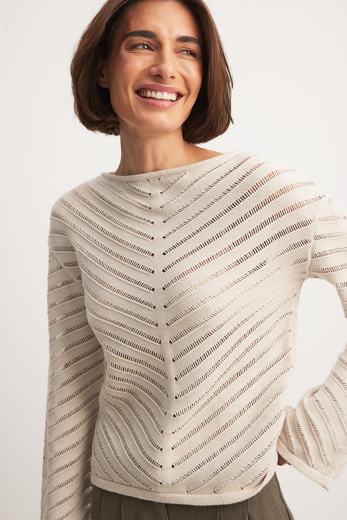 The Hanna Schönberg Edit Muster Strickpullover - Offwhite