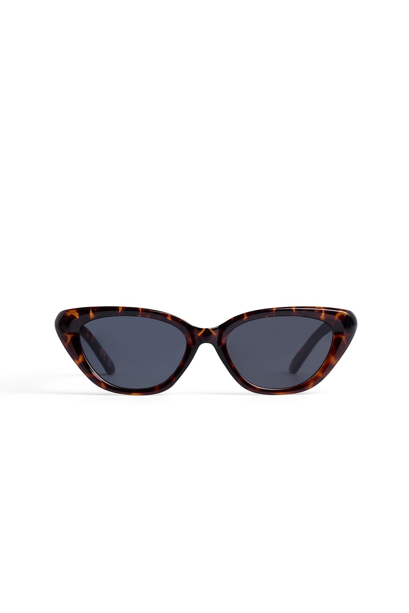 NA-KD Eckige Cateye-Sonnenbrille - Brown