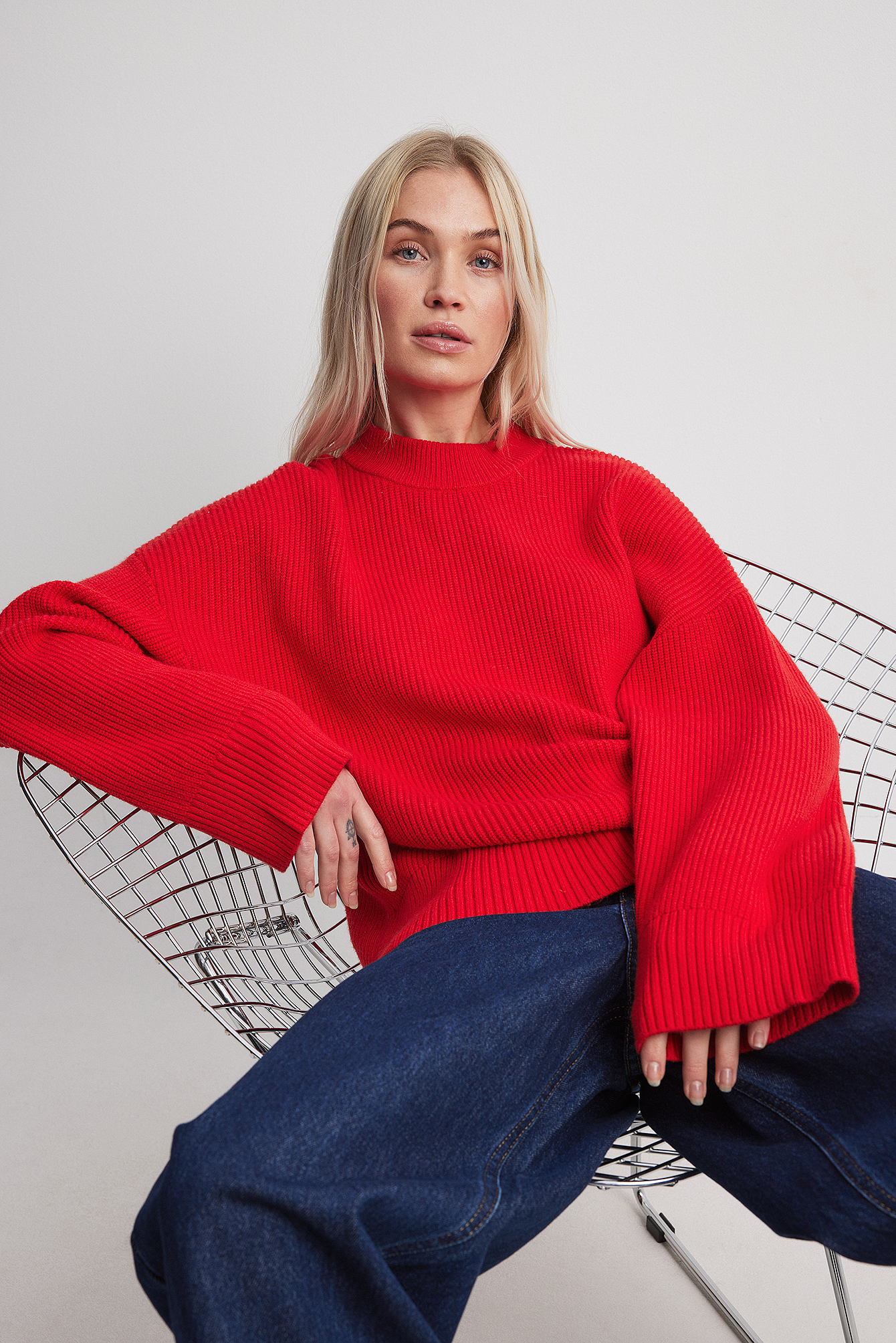 Red Turtleneck Cropped Sweater Women Long Sleeve Knit Top Fall Winter  Sweaters Tops High Neck Pulls Pullover Women Jumper, Black, Small :  : Clothing, Shoes & Accessories