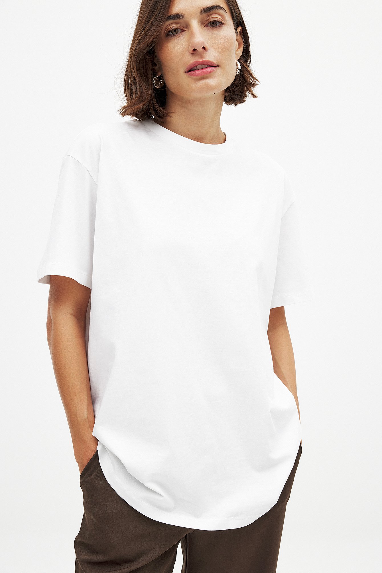 NA-KD Oversized T-shirt - T-Shirts - Wit - S (EU 34-36) - NA-KD / NAKD