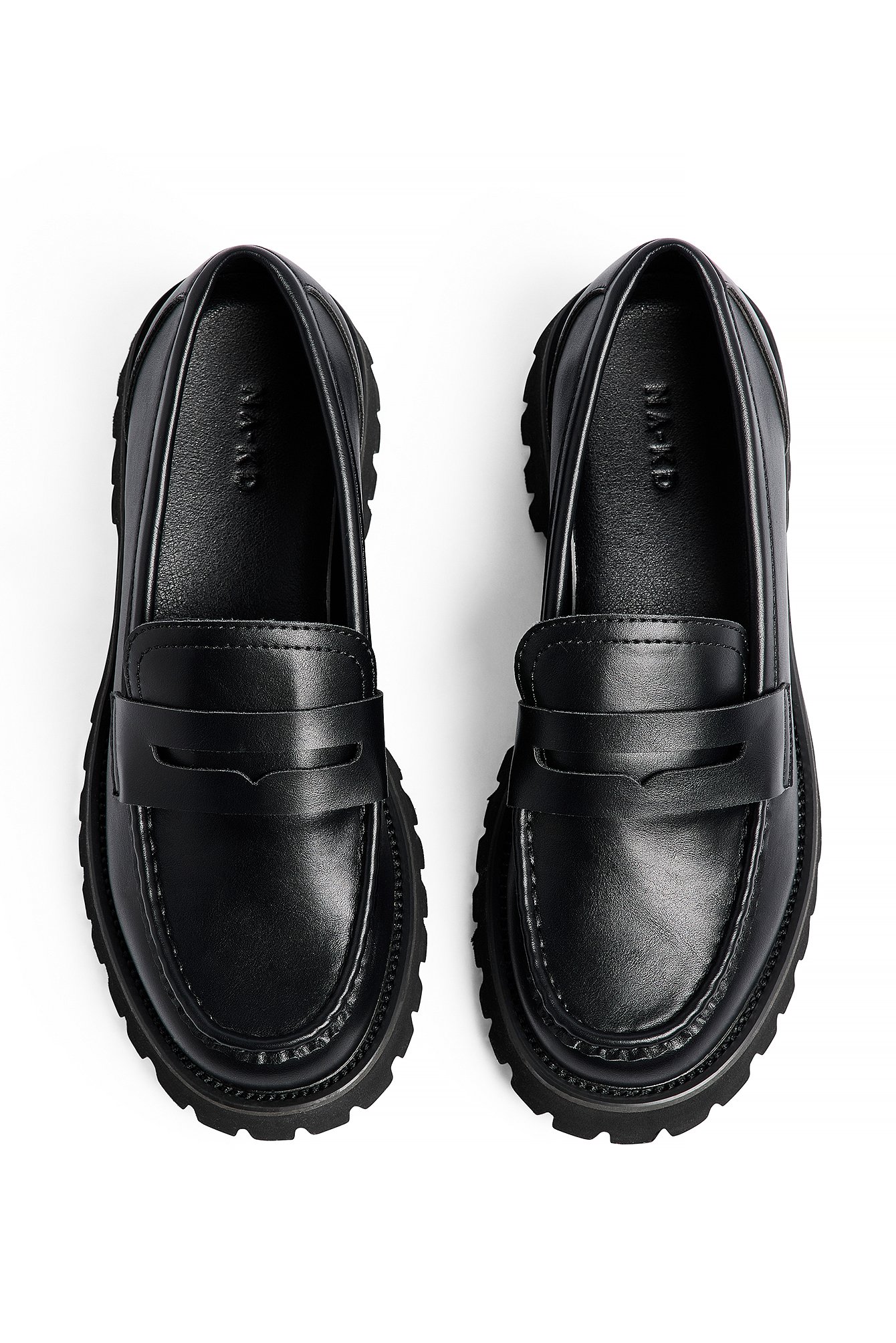 NA-KD Seam Detail Loafers - Flats - Black - EU 38 - NA-KD / NAKD