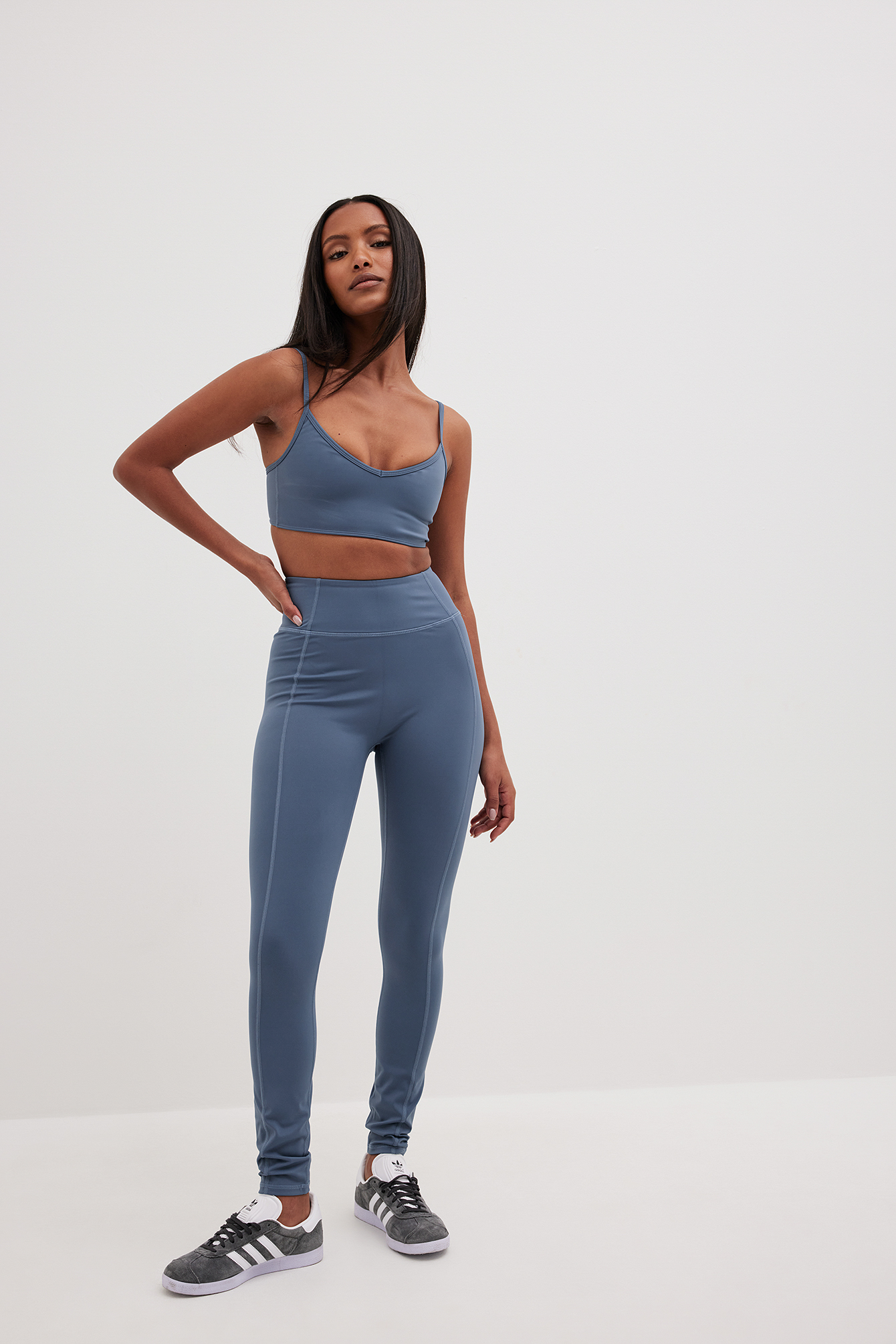 Asos Hiit Seamless Textured Long Sleeve Crop Top Bralet Booty Short And  Legging In C