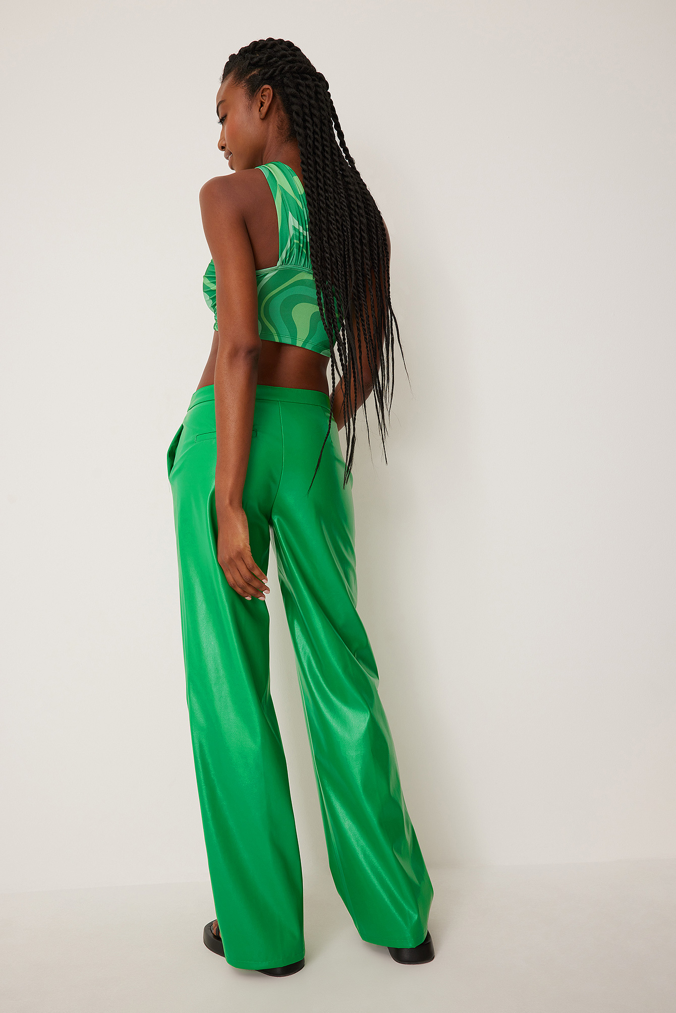 Green Leather Pants - Etsy