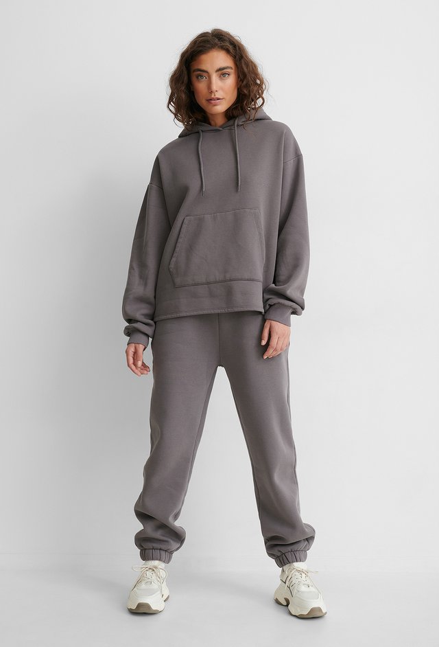 Stone Washed Oversized Hoodie Grey | na-kd.com