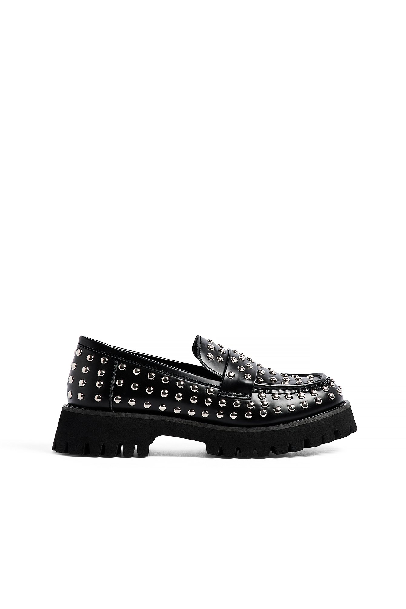 NA-KD Studded Loafers - Flats - Black - EU 36 - NA-KD / NAKD